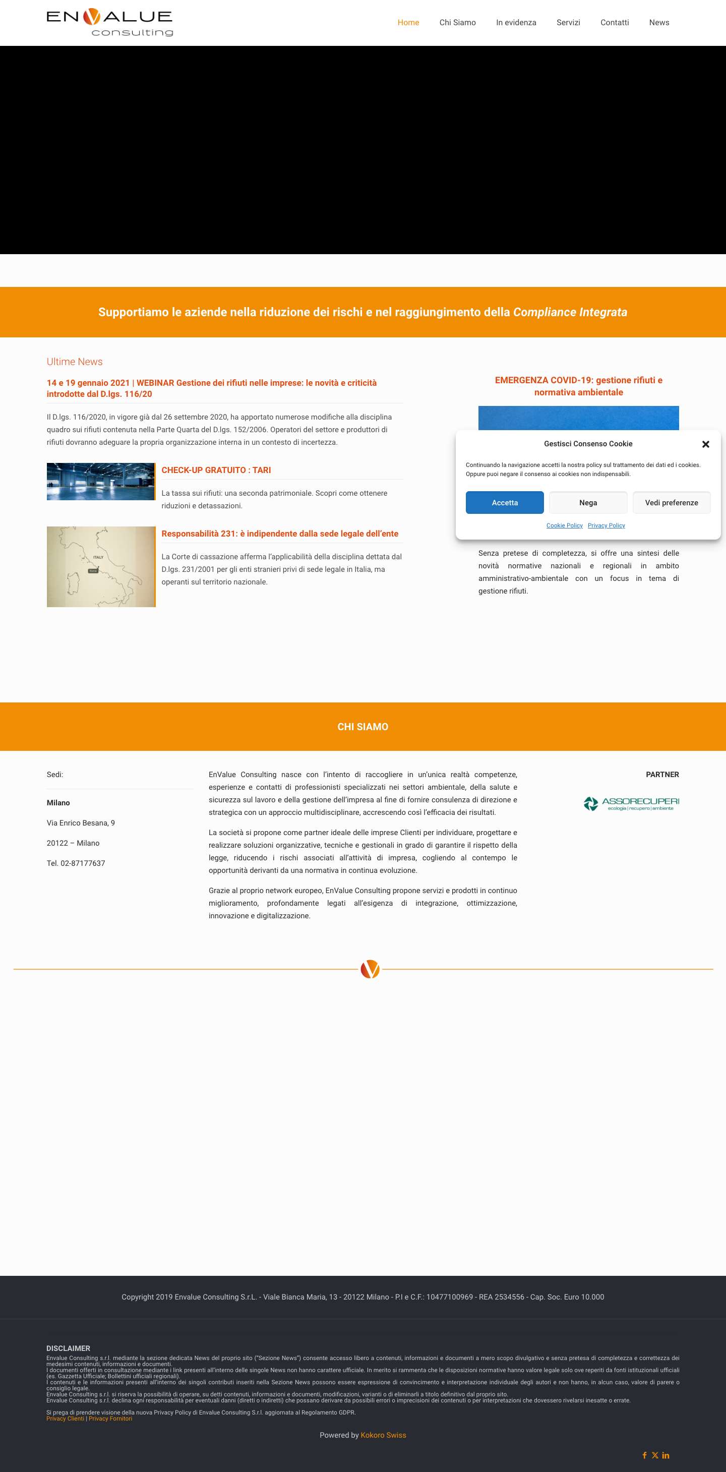 Home | Envalue - Full Screenshot