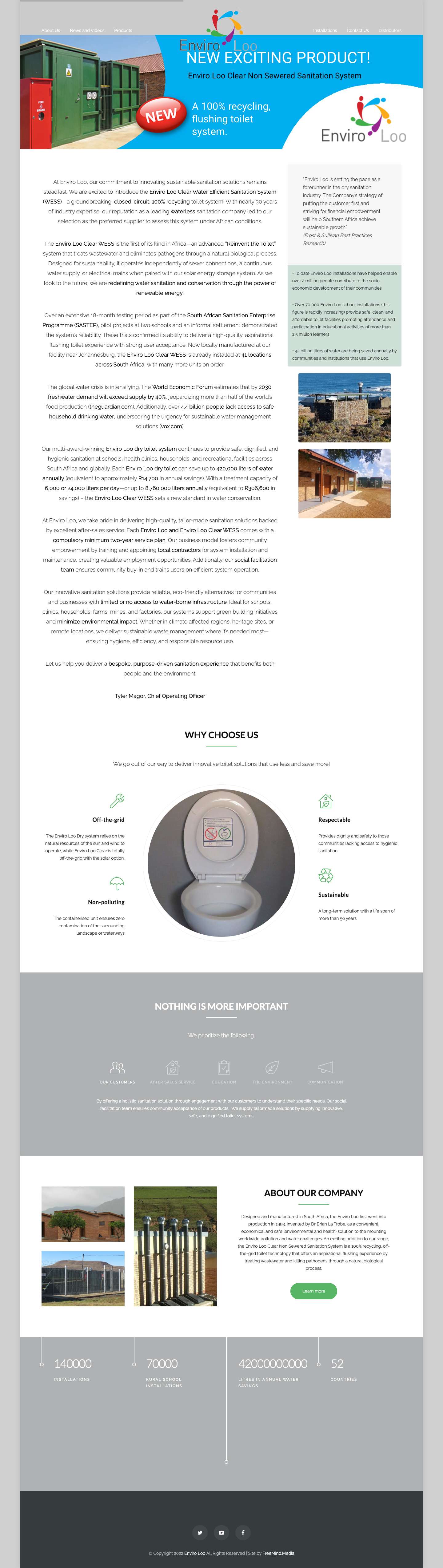 Enviro Loo - Dry Waterless Toilet System - Full Screenshot