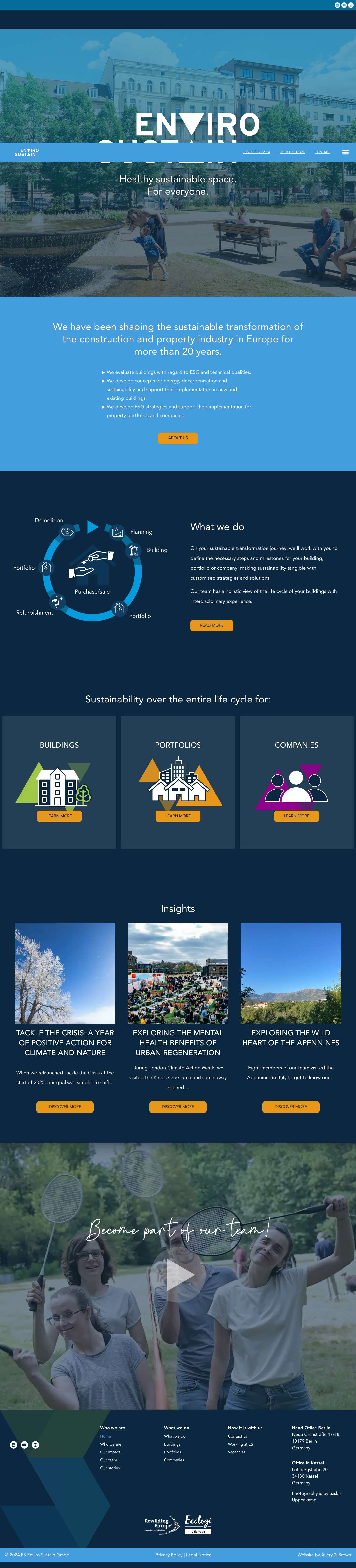 EnviroSustain | A Sustainable Approach to Real Estate - Full Screenshot