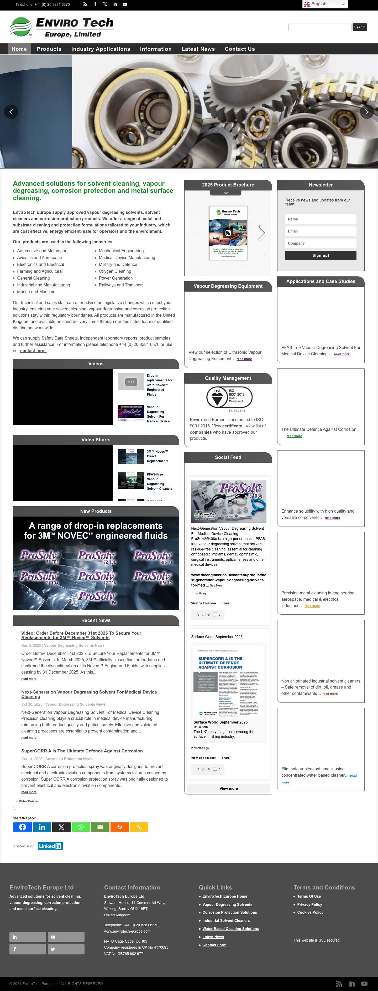 EnviroTech Europe | Vapour Degreasing, Corrosion Protection & Metal Cleaning | Vapour Degreasing, Corrosion Protection & Metal CleaningComments Box SVG icons - Full Screenshot
