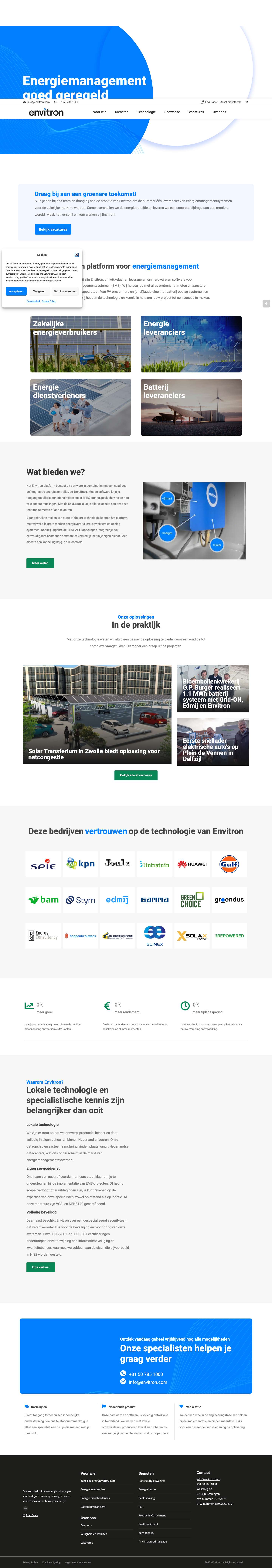 Envitron - Eén platform voor energiemanagement - Full Screenshot