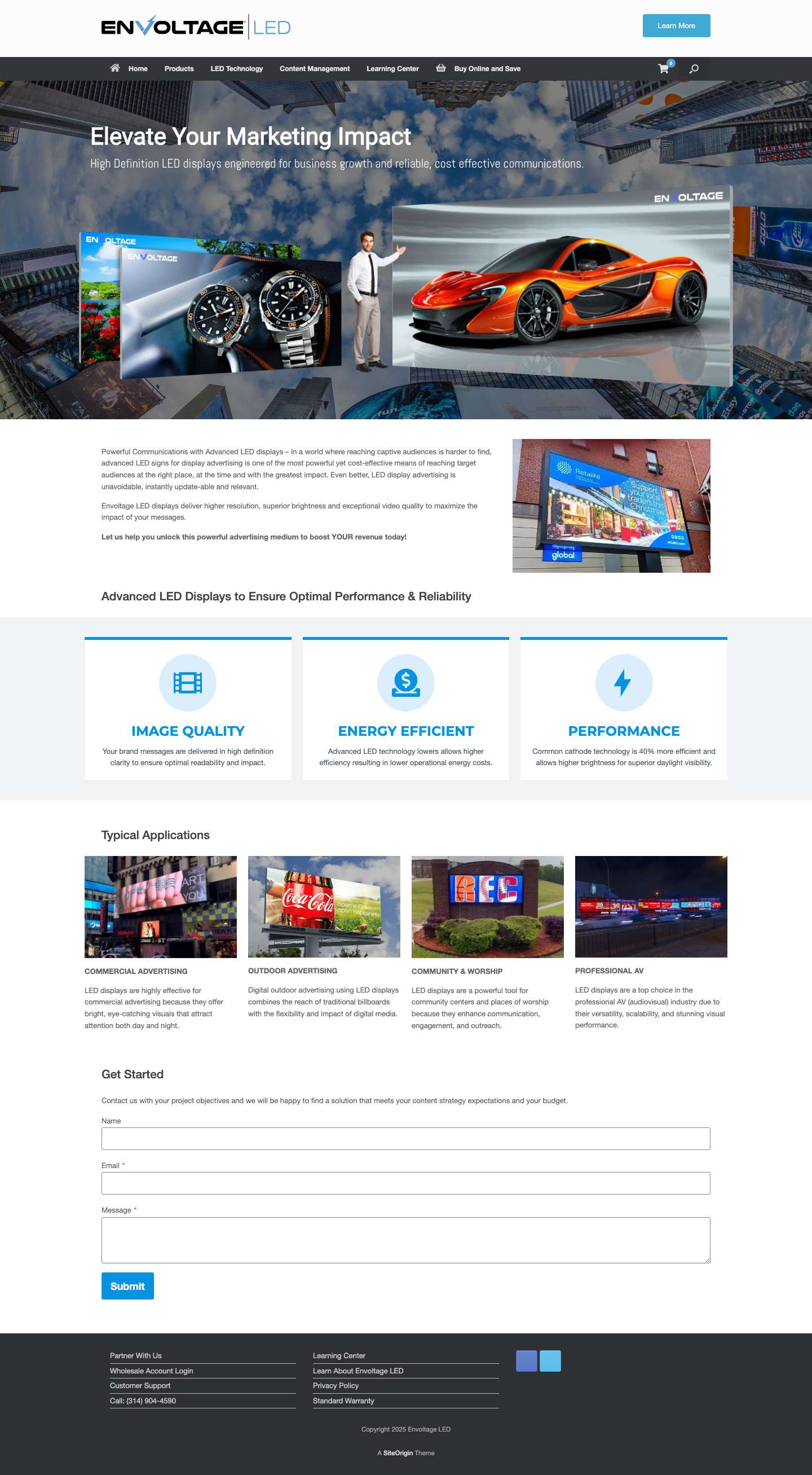 Superior Image Quality Maximizes Visual Impact and Effectiveness - Envoltage LED - Full Screenshot