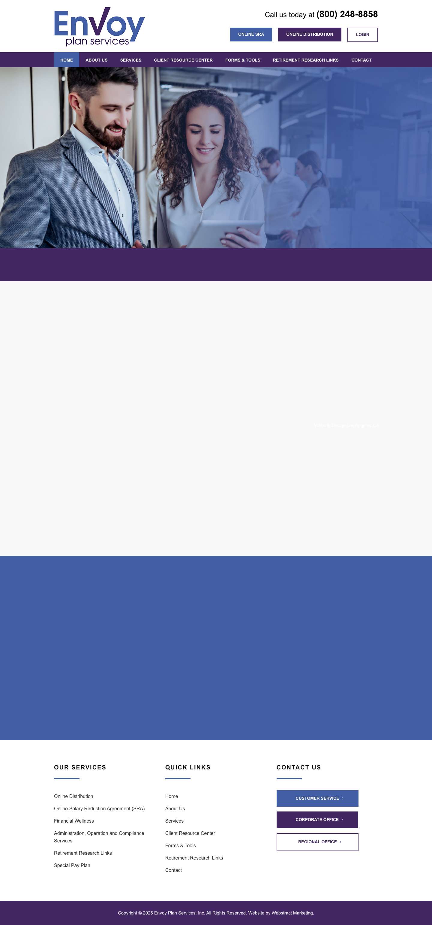 Envoy Plan Services, Inc - Complete Retirement Benefit Plan Resource - Full Screenshot