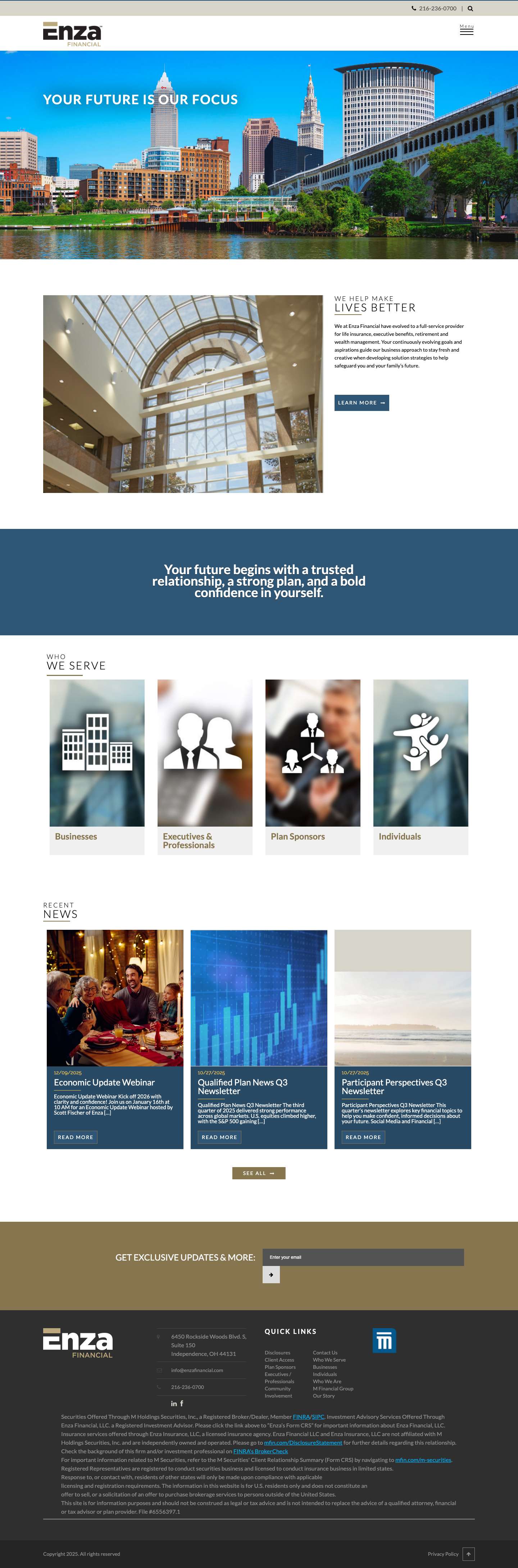 Enza Financial - - Full Screenshot