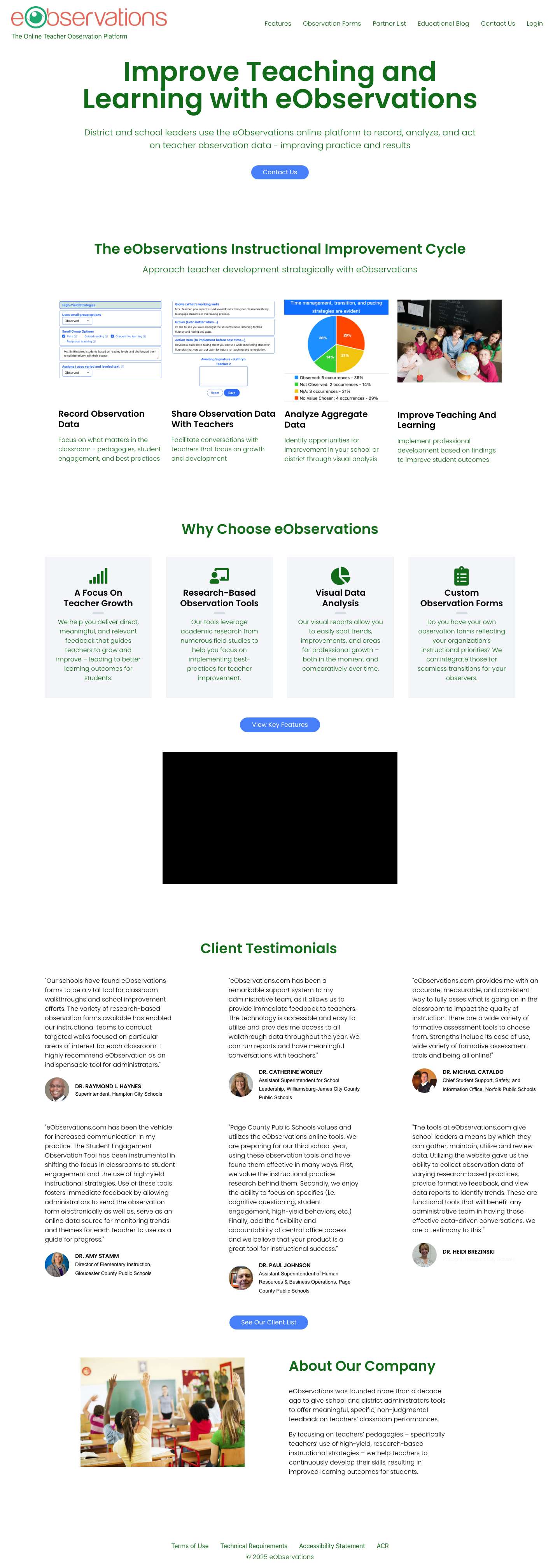 Home - eObservations - Full Screenshot