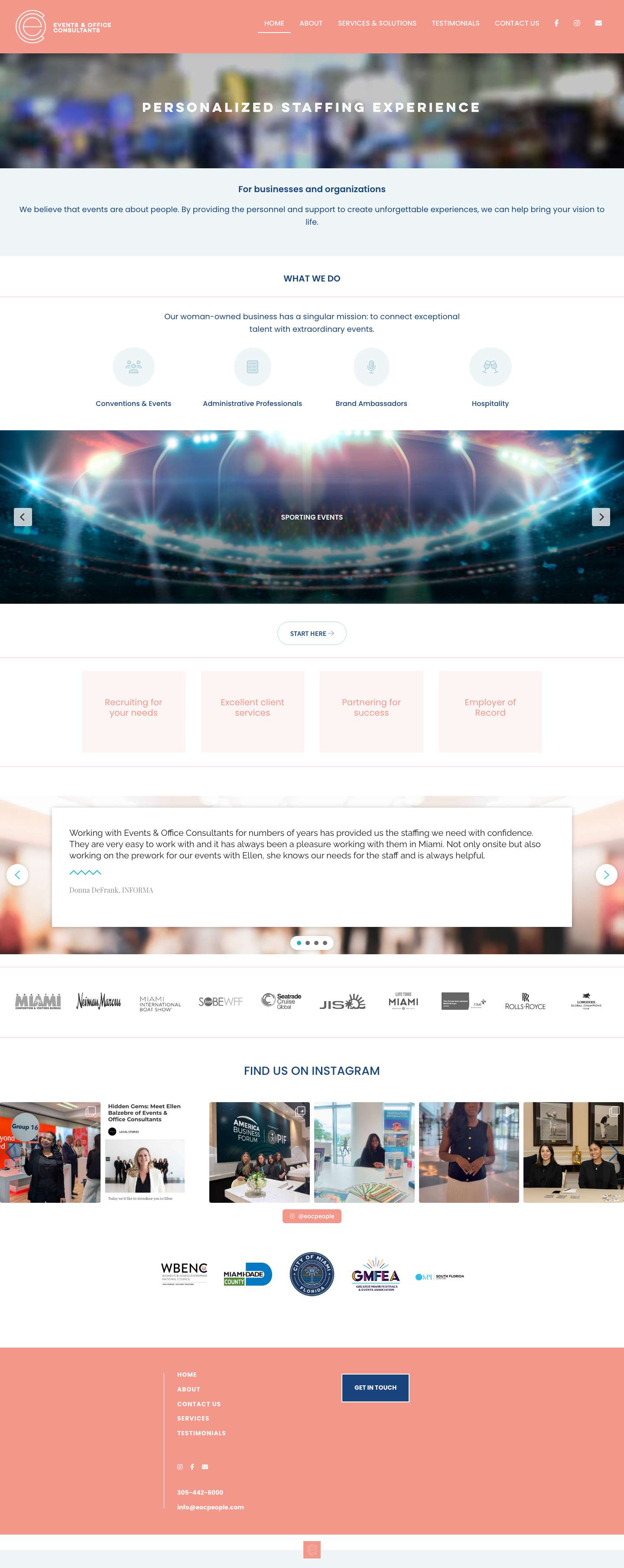 Events & Office Consultants – Personalized Staffing Experience - Full Screenshot