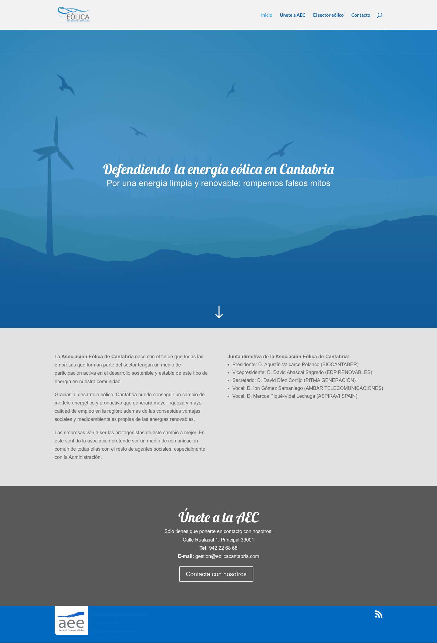 Asociación Eólica de Cantabria: Rompiendo mitos - Asociación Eólica de Cantabria: Rompiendo mitos - Full Screenshot