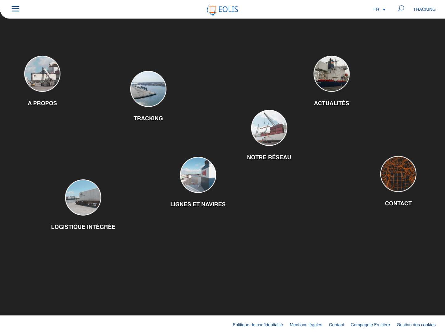 Agence maritime de transport et de logistique | EOLIS - Full Screenshot