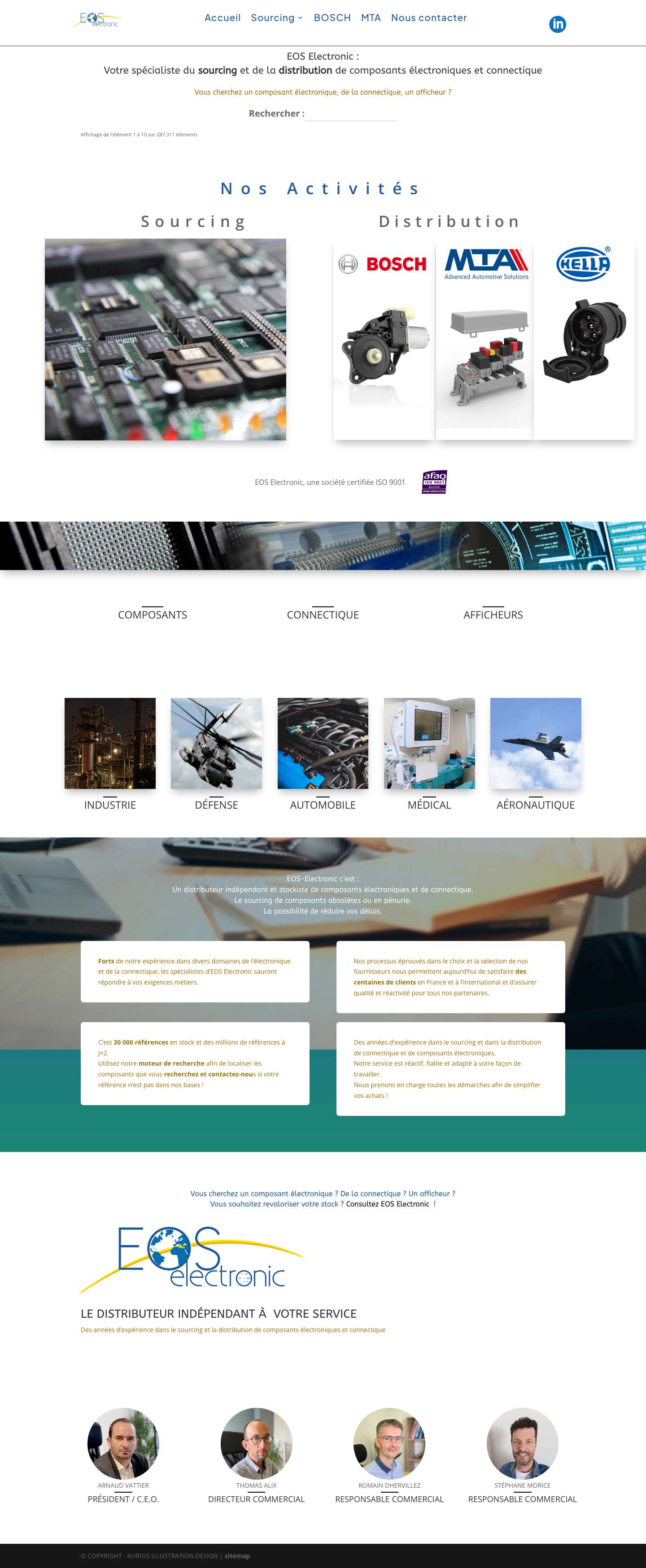 Homepage - EOS Electronic - Full Screenshot