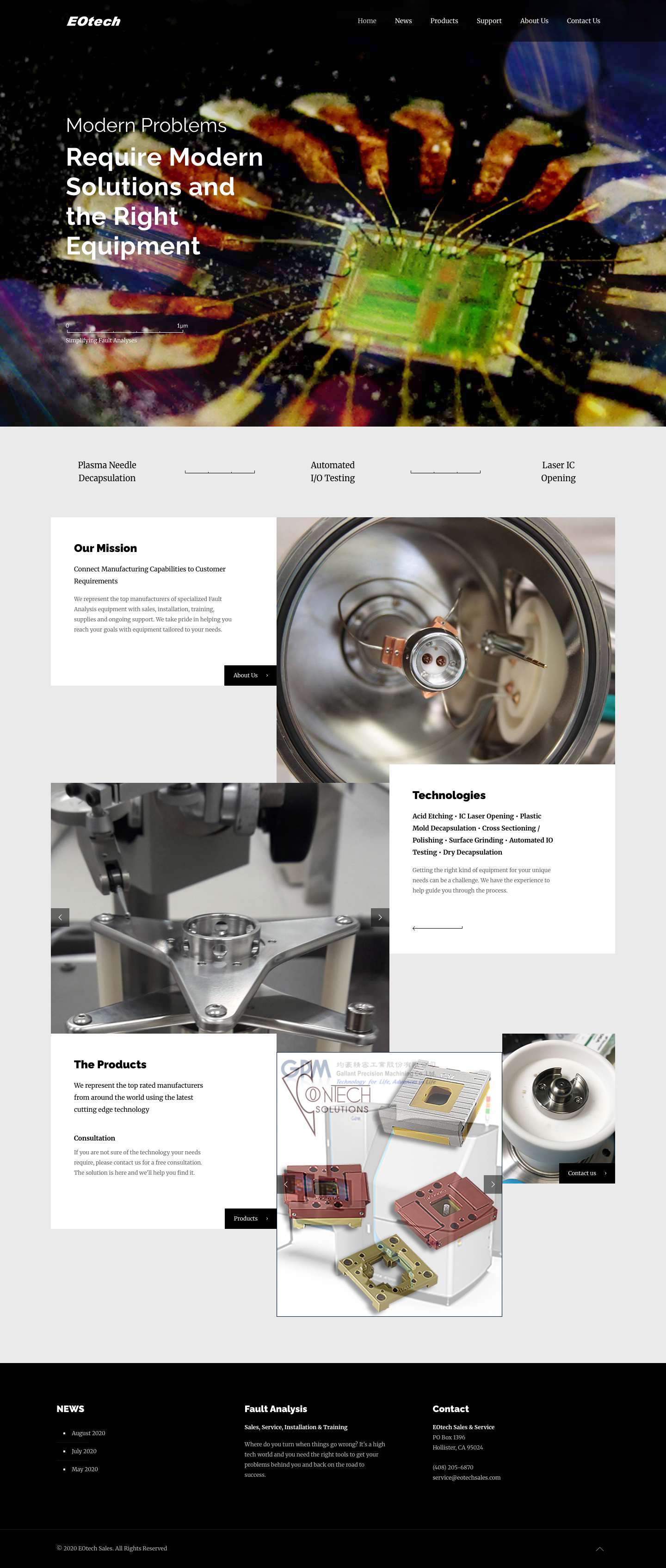 EO Tech – Providing Solutions to Your Problems - Full Screenshot