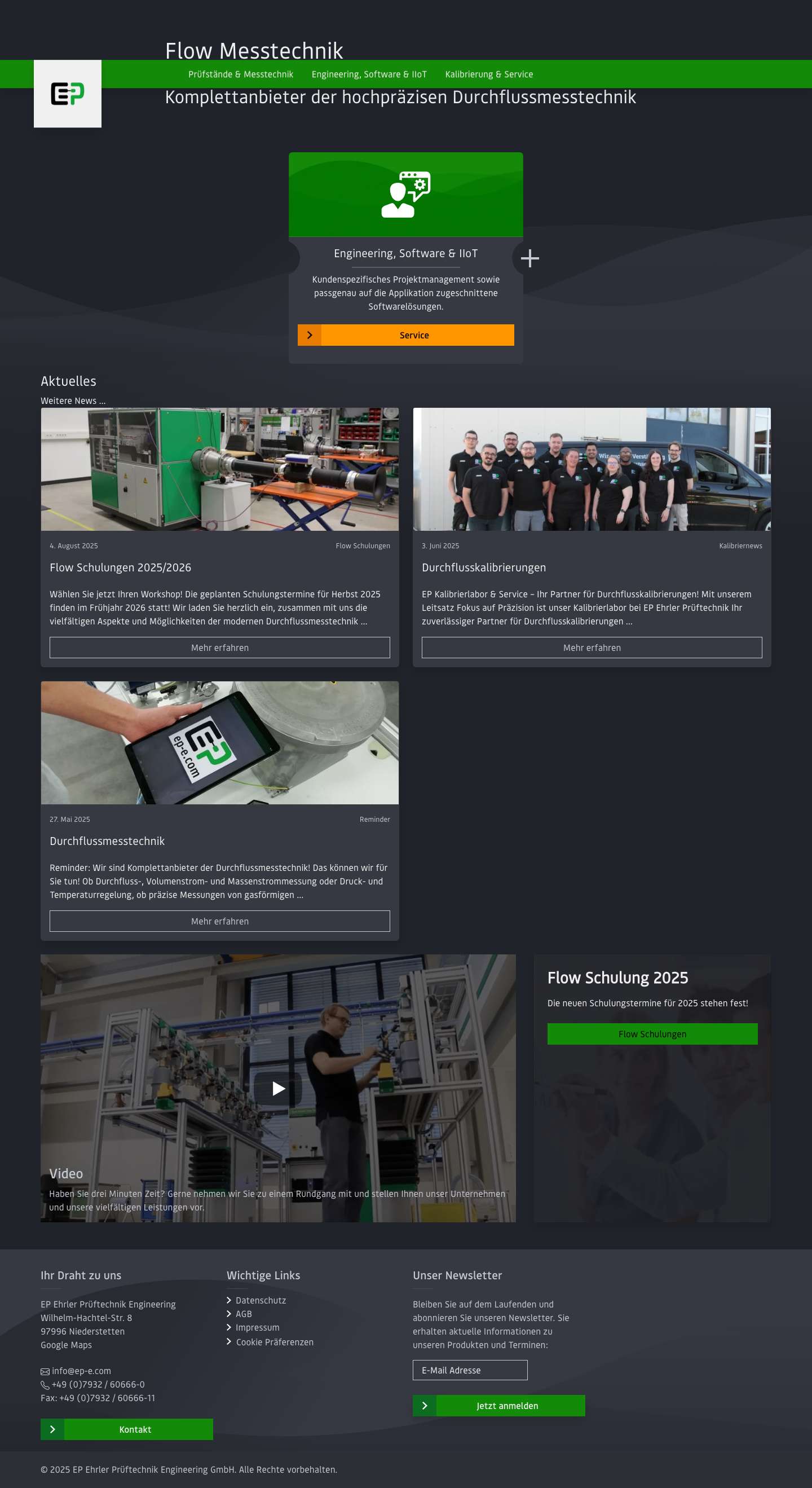 Flow Messtechnik - EP - Full Screenshot