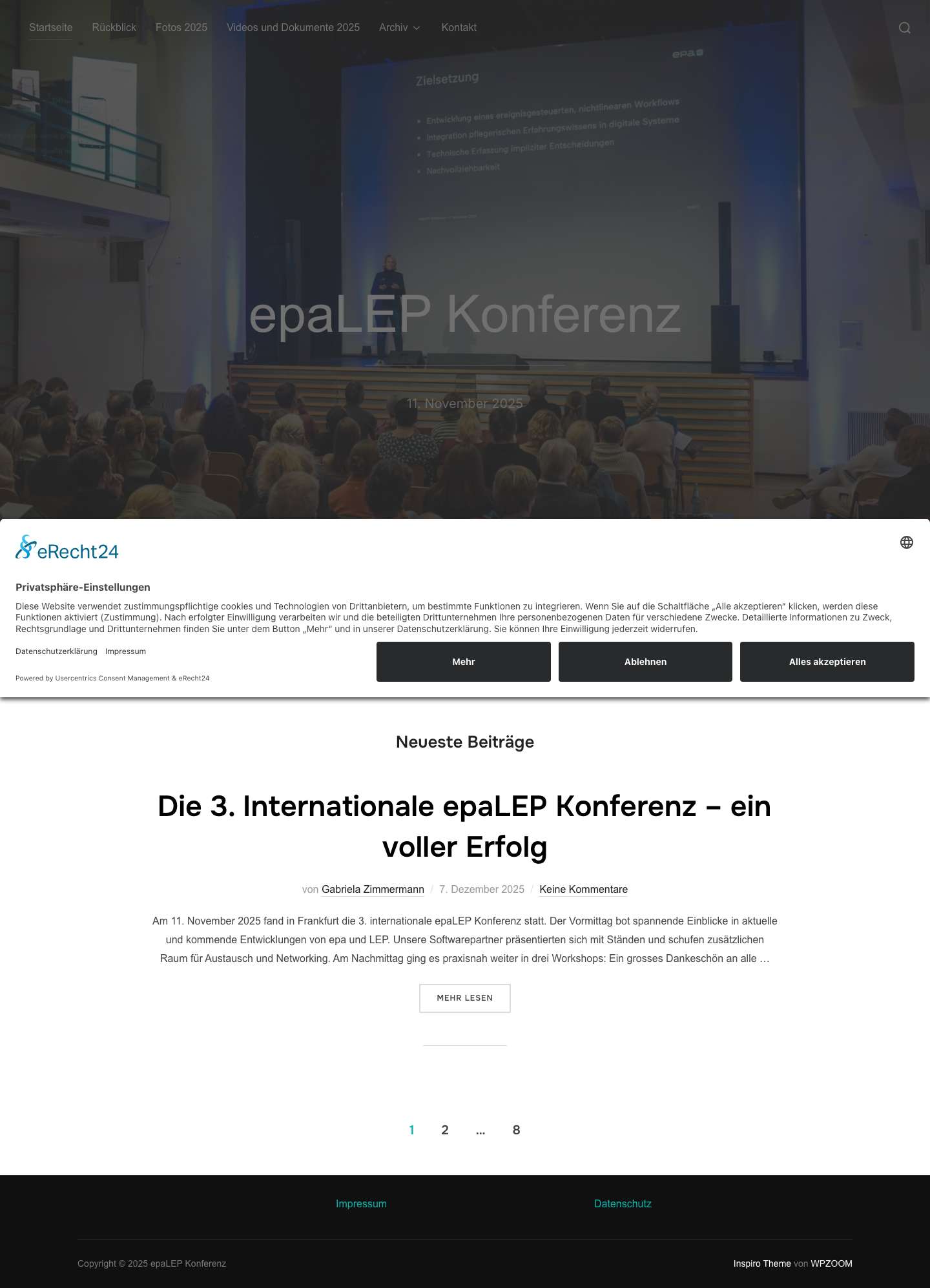 epaLEP Konferenz – 11. November 2025 - Full Screenshot