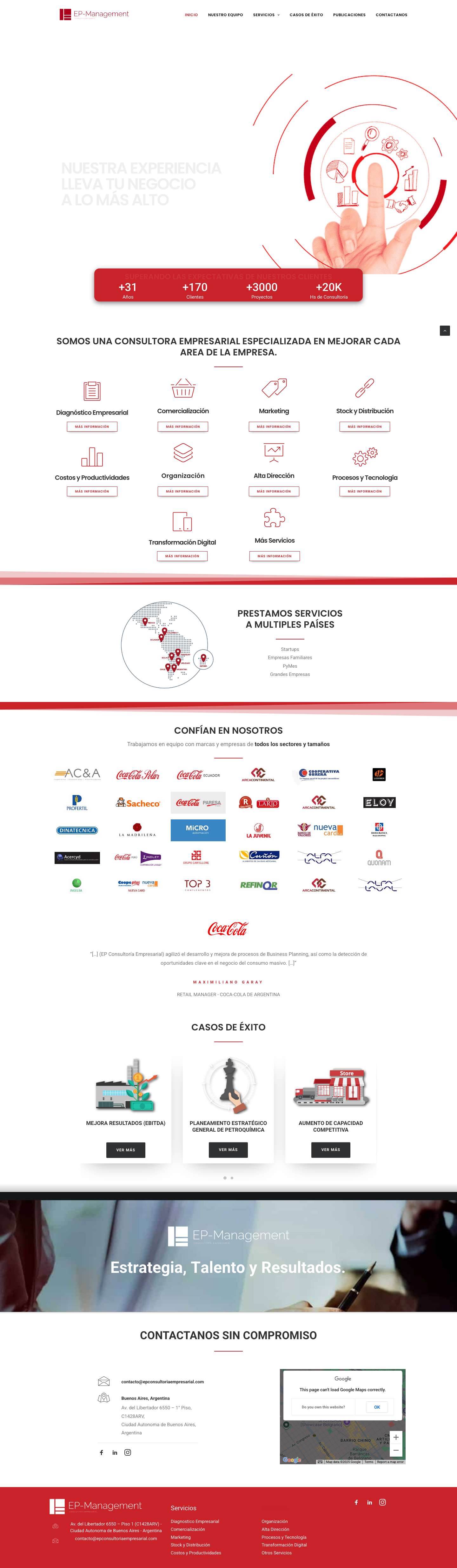 Consultoria Empresarial - EP Consultoría Empresarial - Full Screenshot