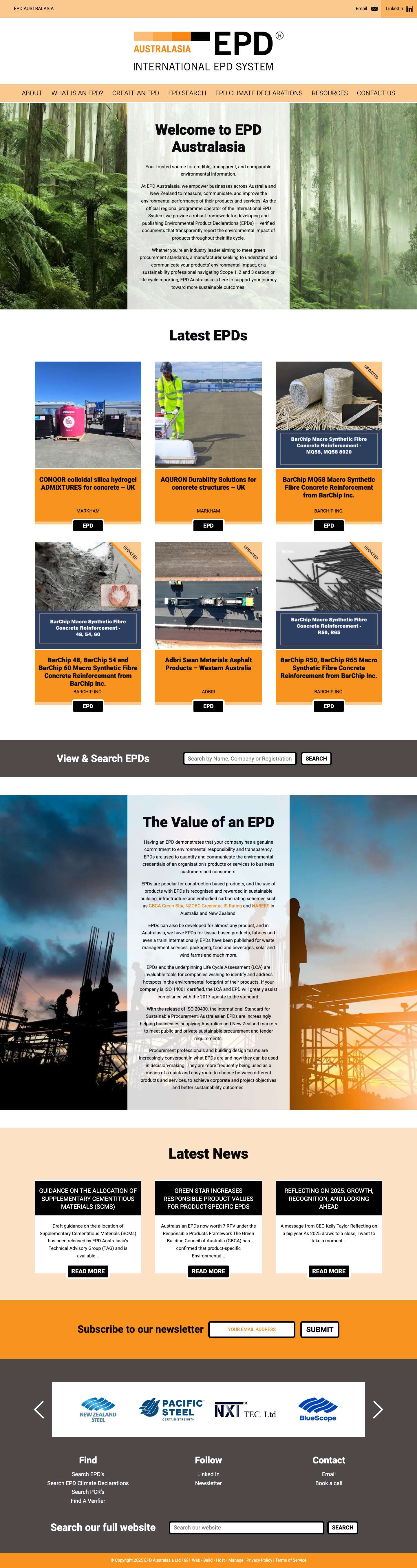 EPD Australasia - Full Screenshot