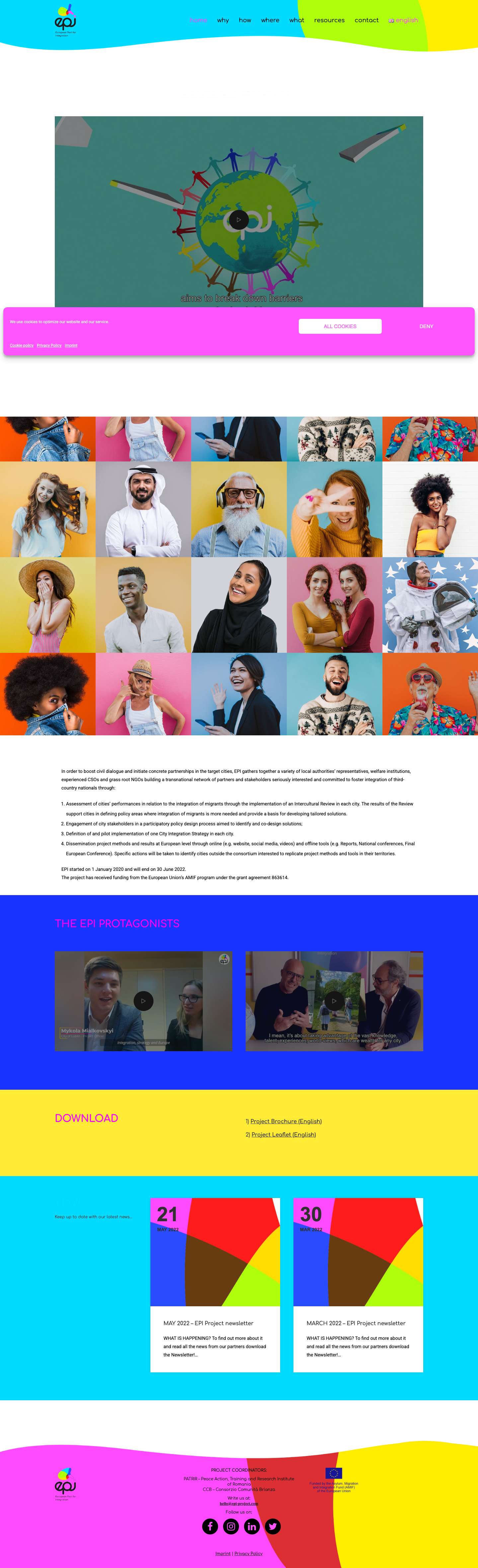 EPI – European Pact for Integration - Full Screenshot