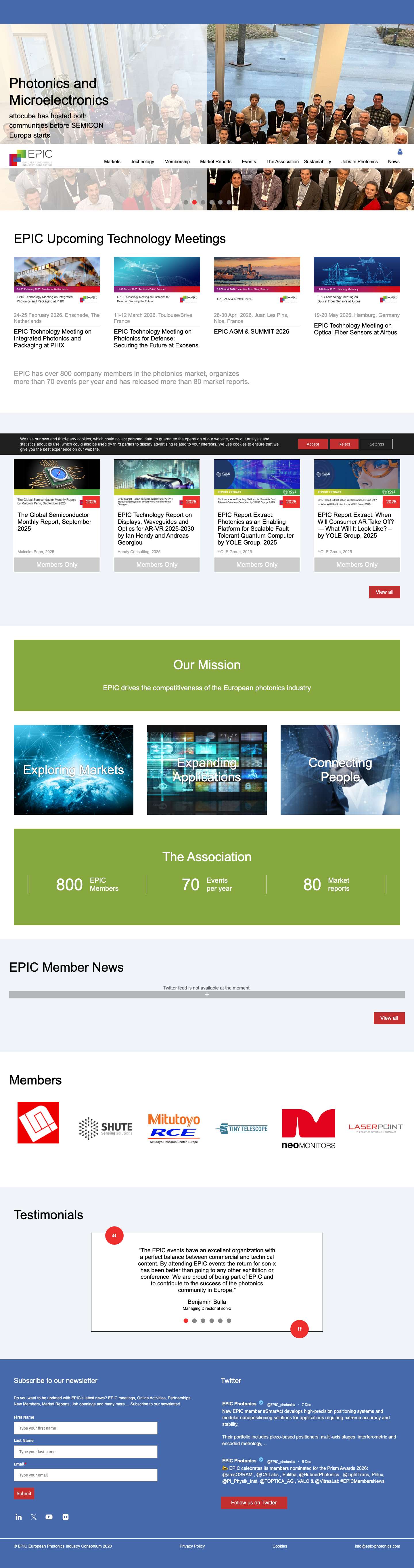 Home - EPIC Photonics - Full Screenshot