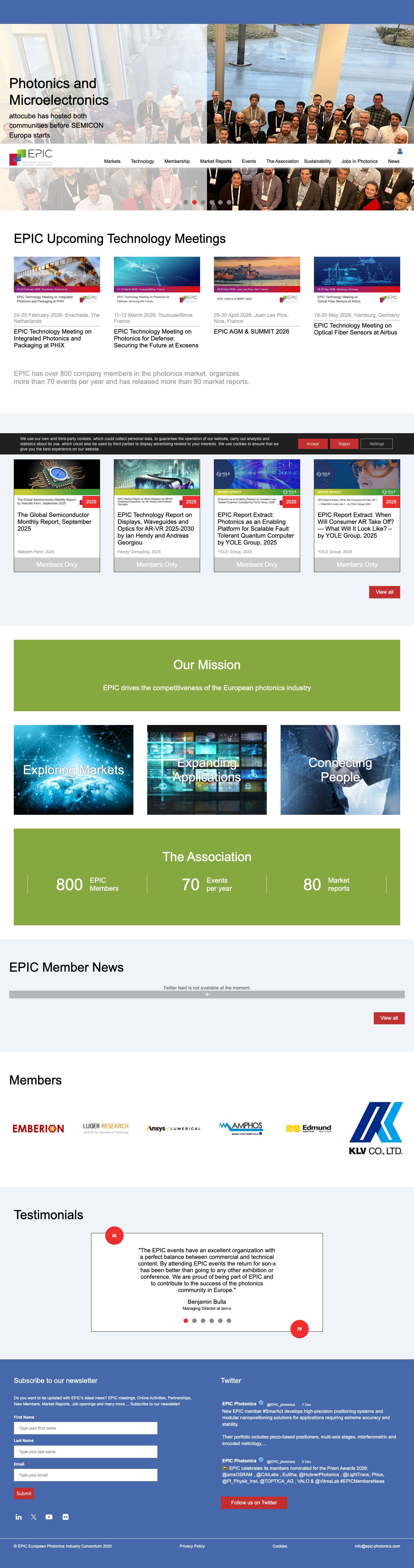 Home - EPIC Photonics - Full Screenshot