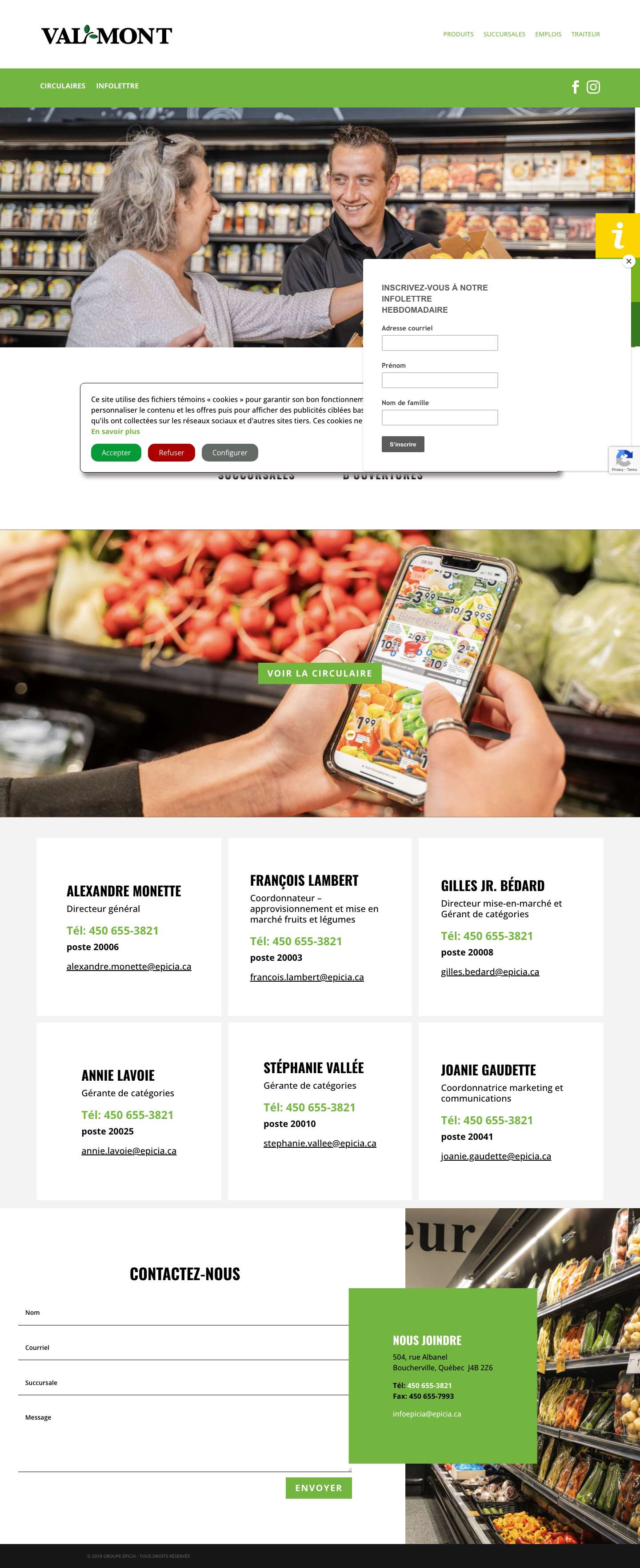 Accueil - Val-Mont - Full Screenshot