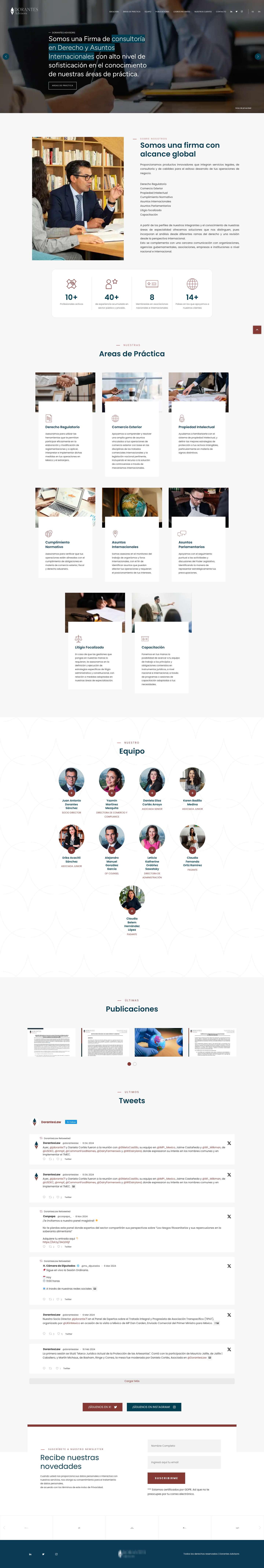 Inicio - Dorantes Advisors - Full Screenshot