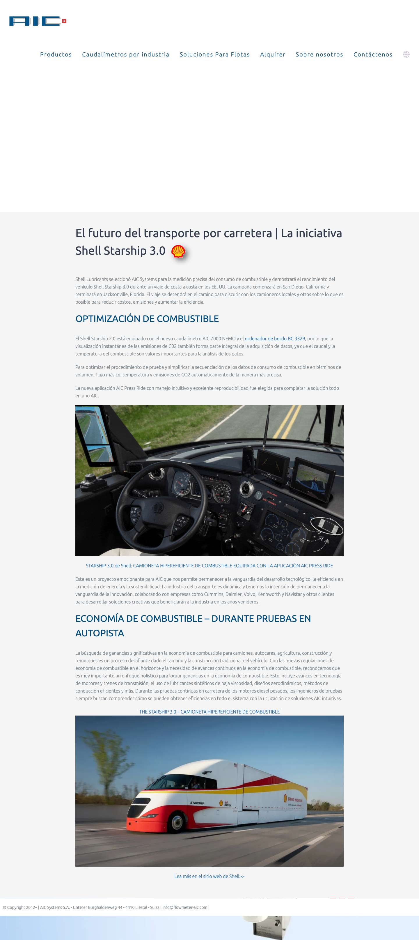 AIC Systems | A bordo del camión Starship de Shell - Full Screenshot