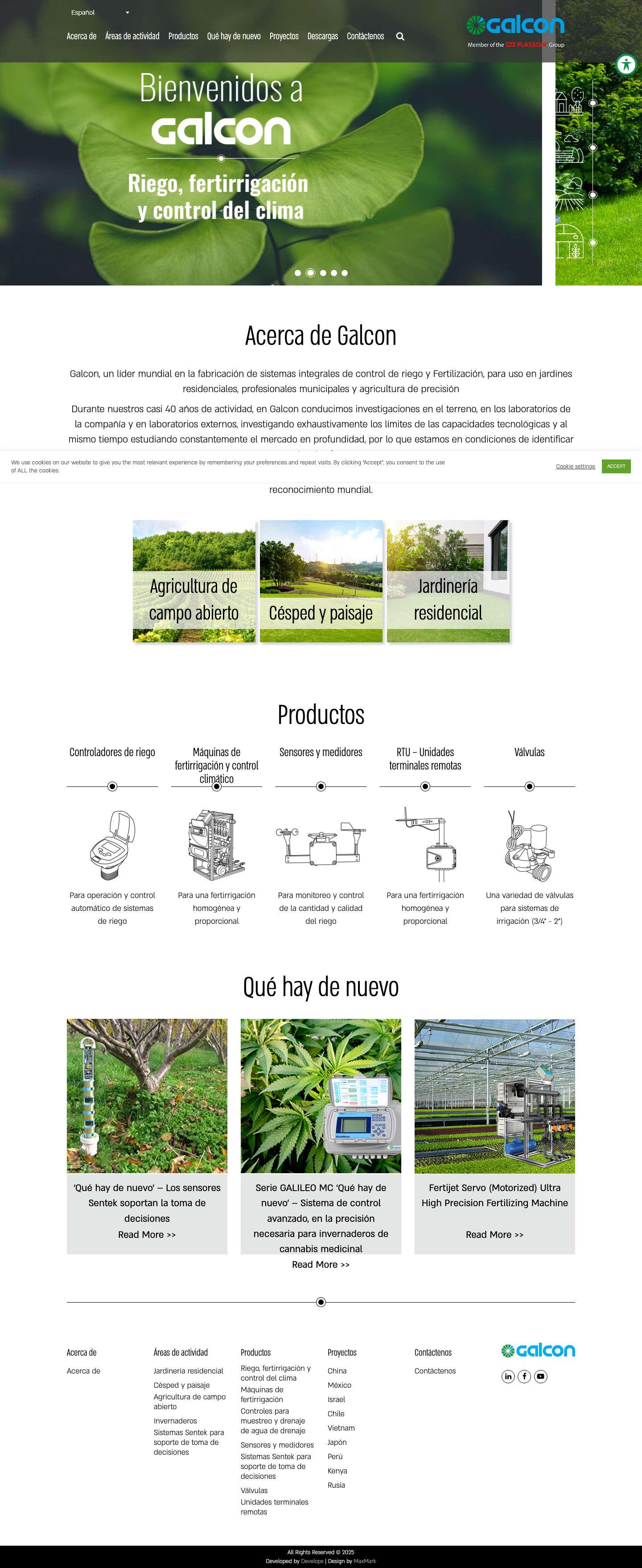 Galcon | Riego, fertirrigación y Control del clima - Full Screenshot