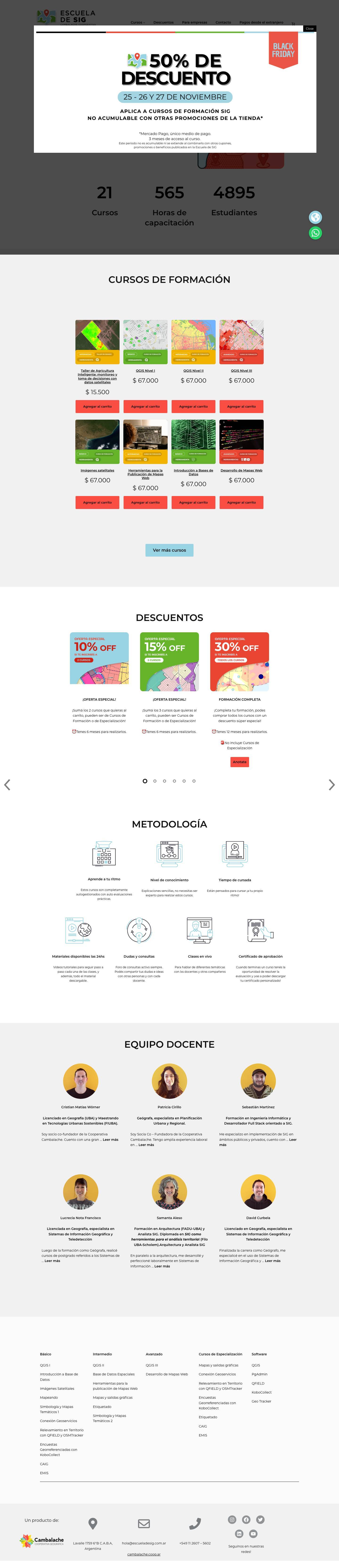 Escuela de SIG de Cambalache -Escuela de SIG de Cambalache - - Full Screenshot