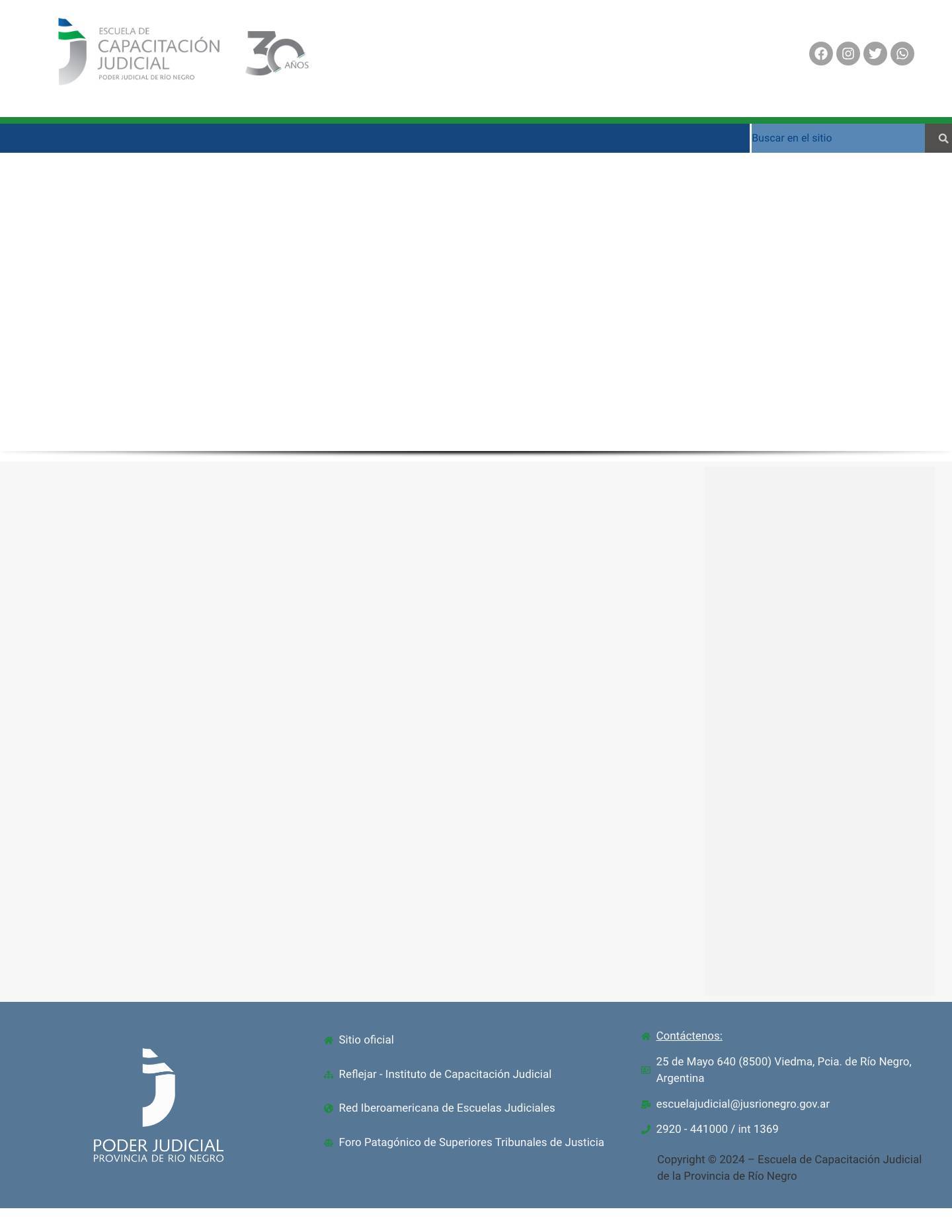 Escuela JudicialHerramientas de AccesibilidadAumentar TextoDisminuir TextoEscala de grisesAlto ContrasteContraste NegativoFondo ClaroLinks SubrayadosFuente LegibleReset - Full Screenshot