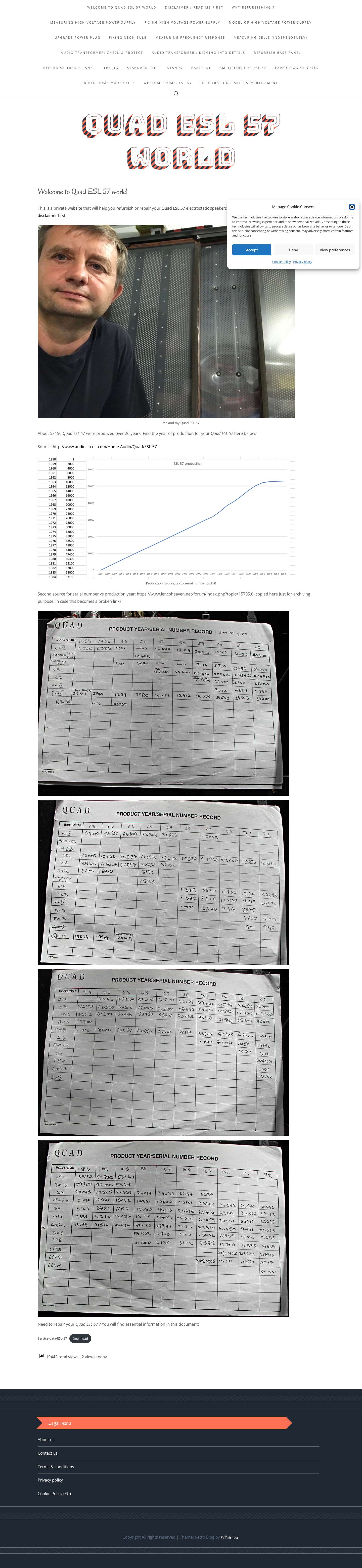 Welcome to Quad ESL 57 world - Quad ESL 57 world - Full Screenshot