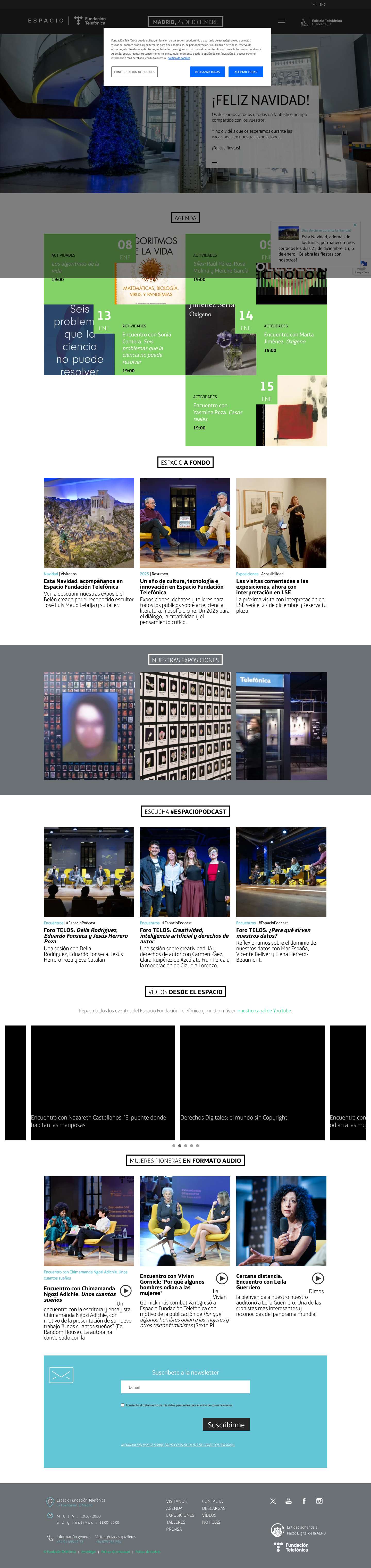 Espacio Fundación Telefónica | Fundación Telefónica - Full Screenshot