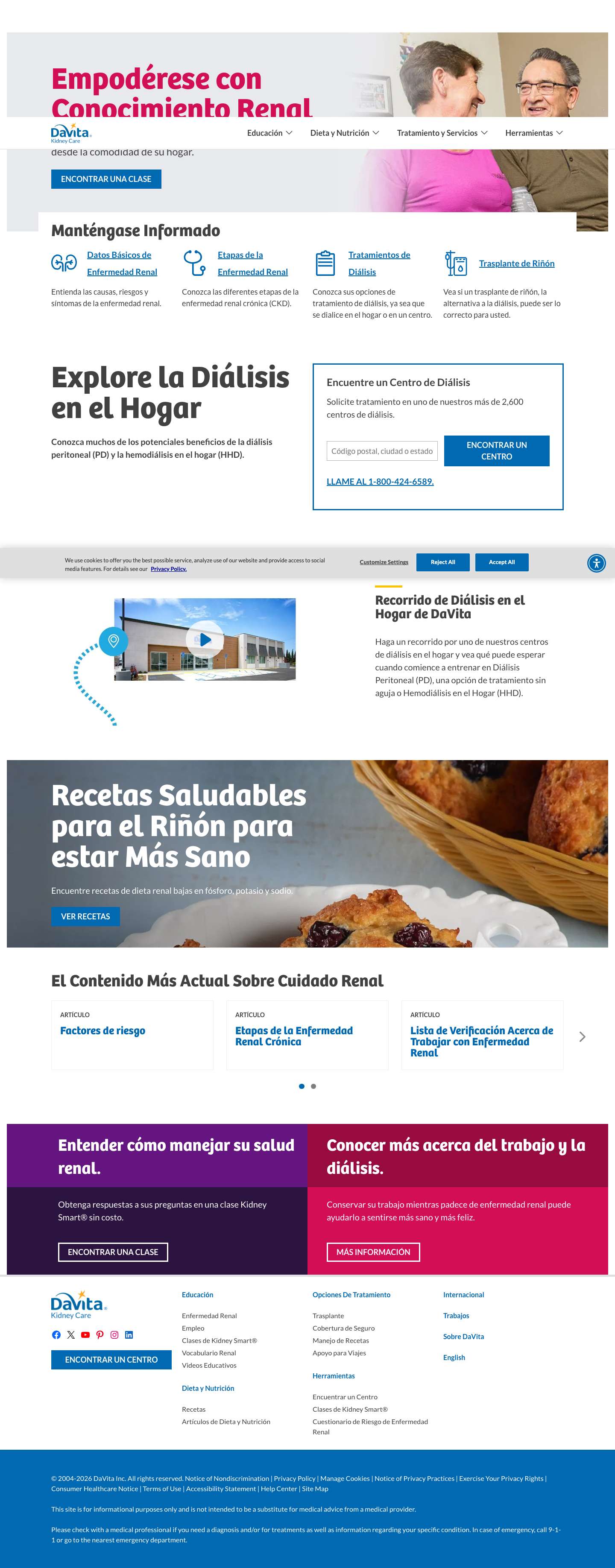 Información Sobre Enfermedad Renal | Da - Full Screenshot
