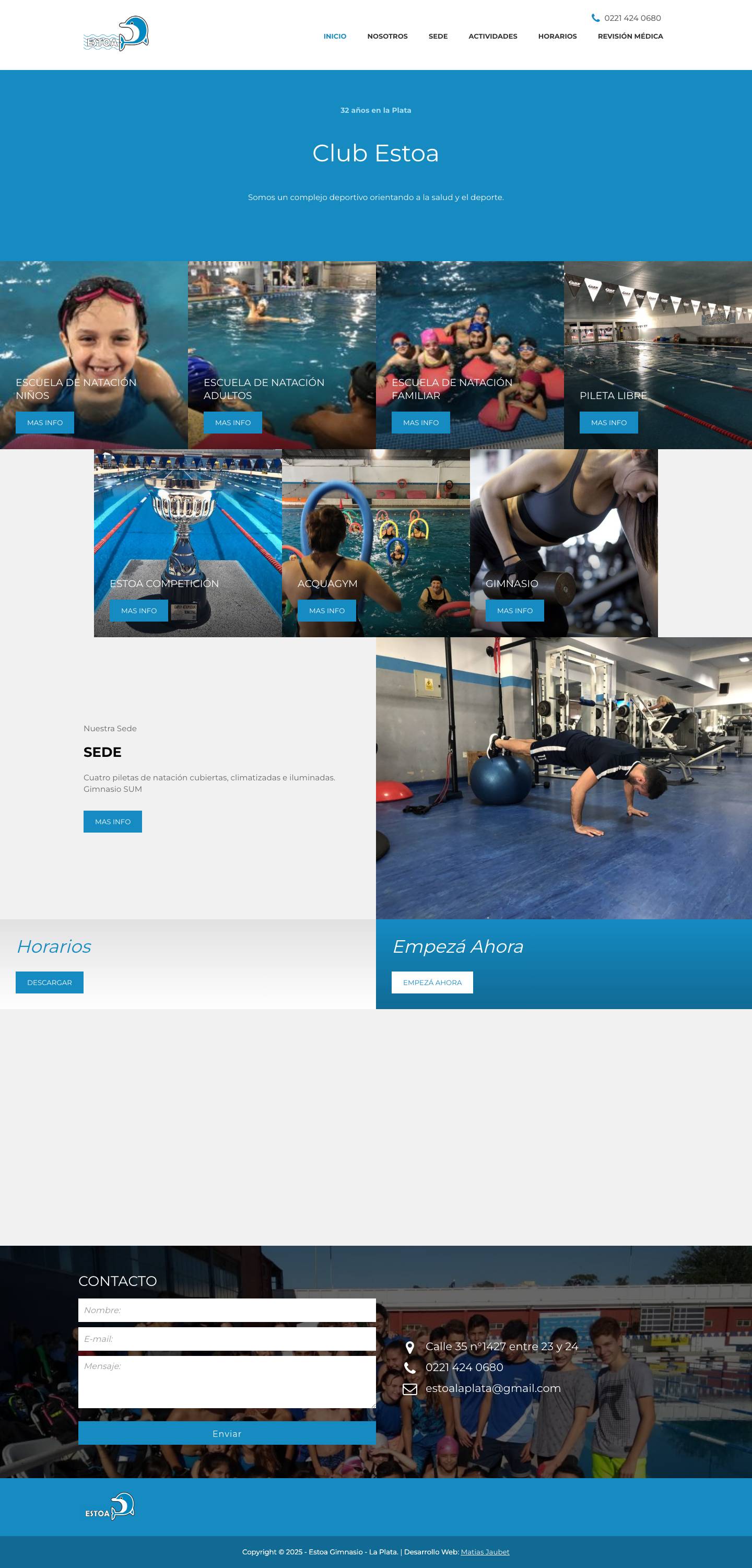 Inicio - Estoa Gimnasio | Estoa Gimnasio - Full Screenshot