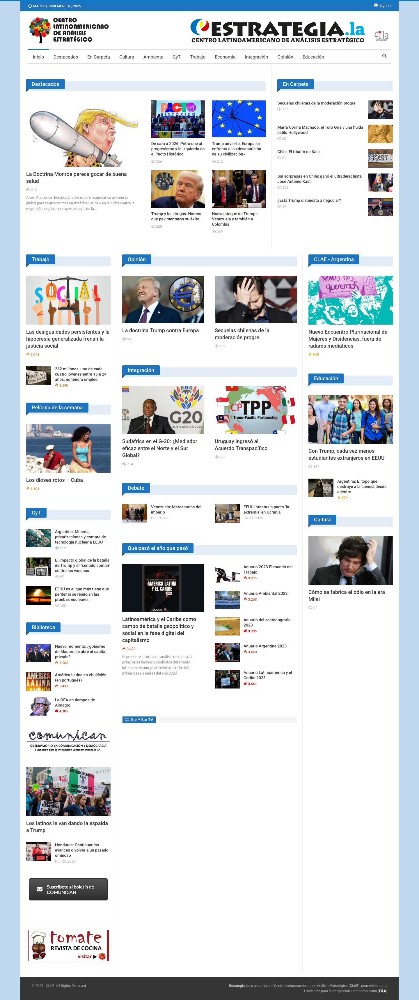 Home - CLAE - Full Screenshot