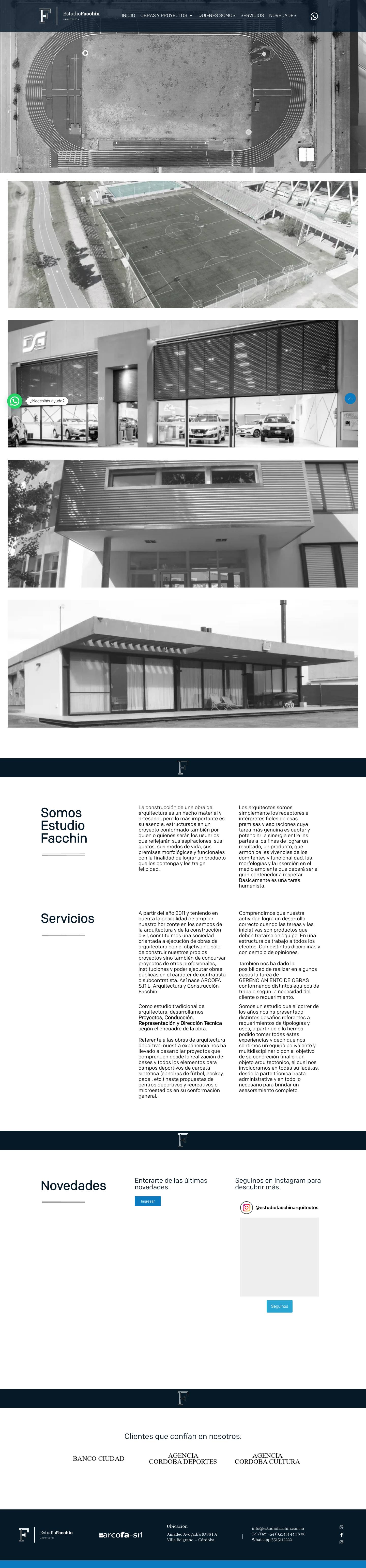 Inicio - Estudio FacchinWhatsApp - Full Screenshot