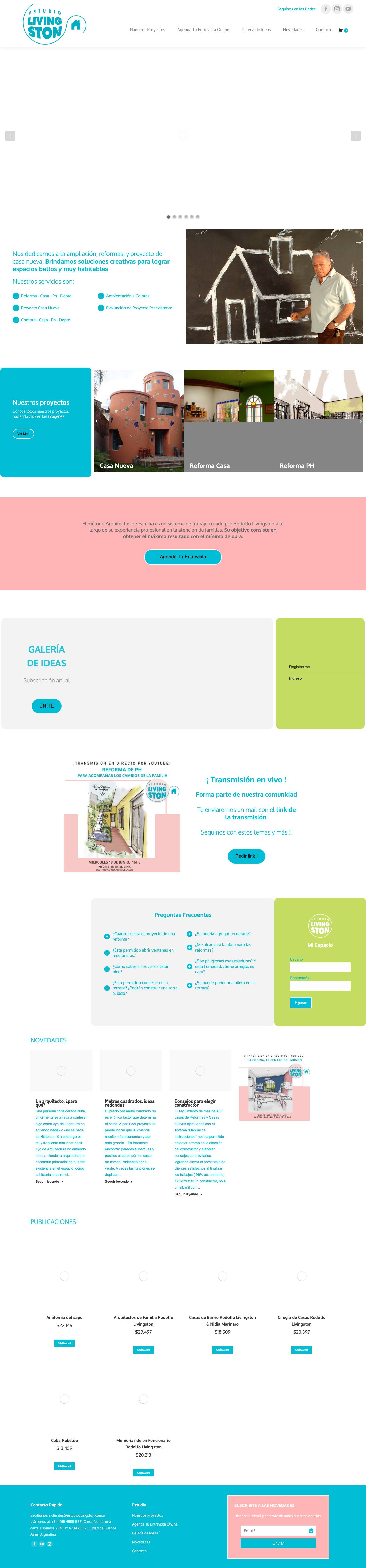 Estudio Livingston - Arquitectos de familia - Full Screenshot