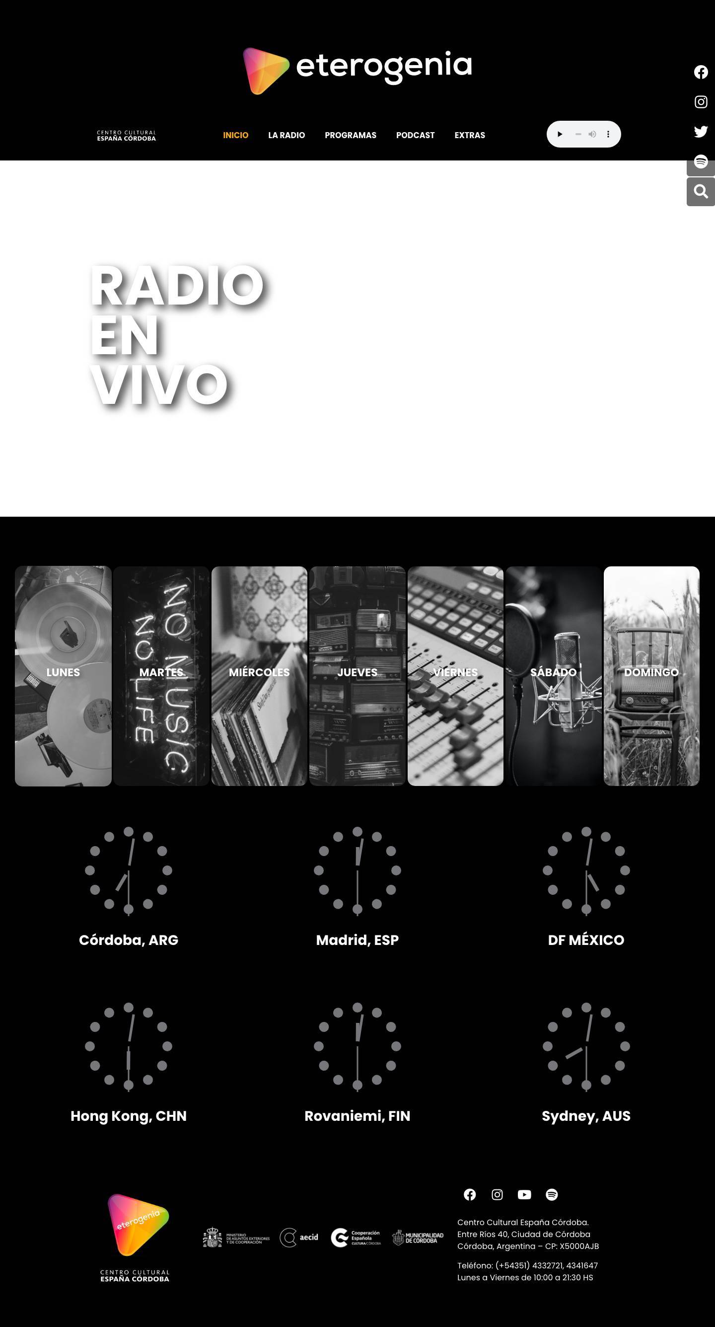 Radio Eterogenia – Radio Online - Full Screenshot