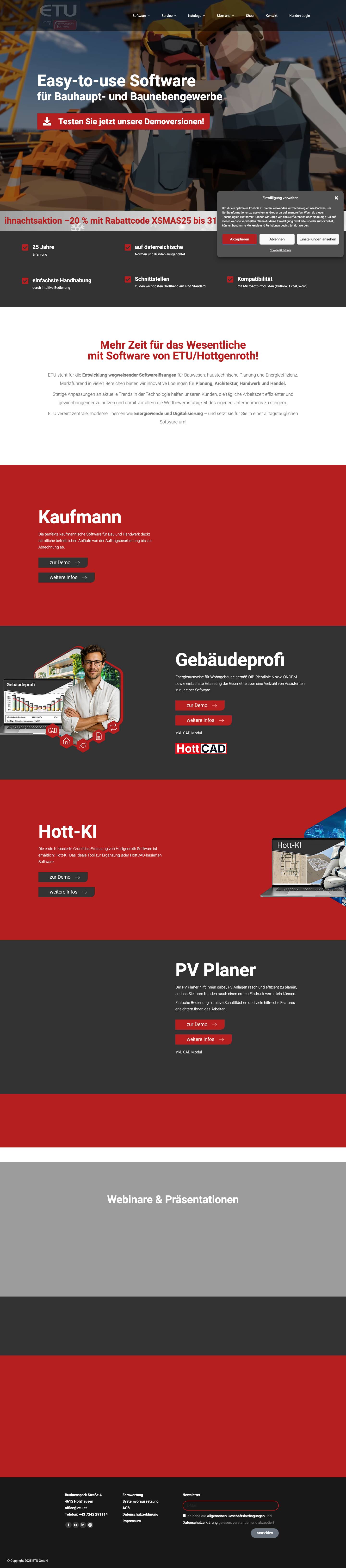Home - ETU Software - Full Screenshot
