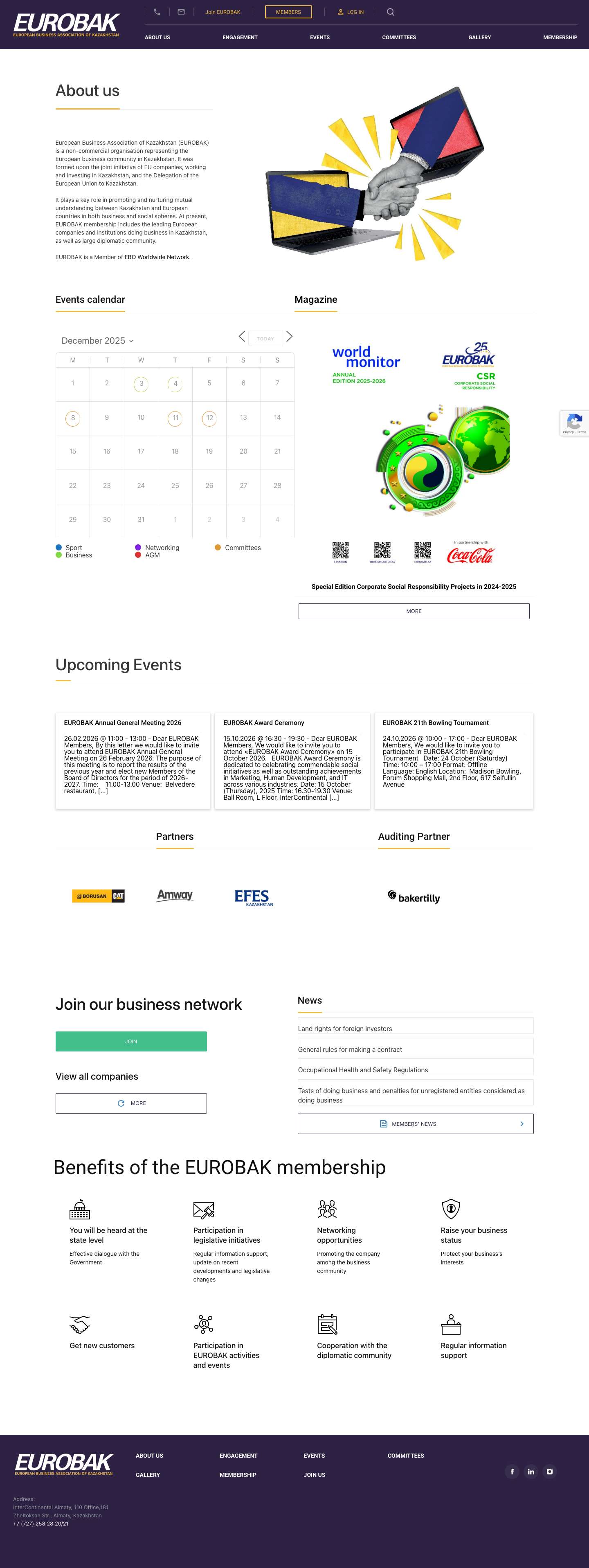 EUROBAK - eurobak.kz - Full Screenshot