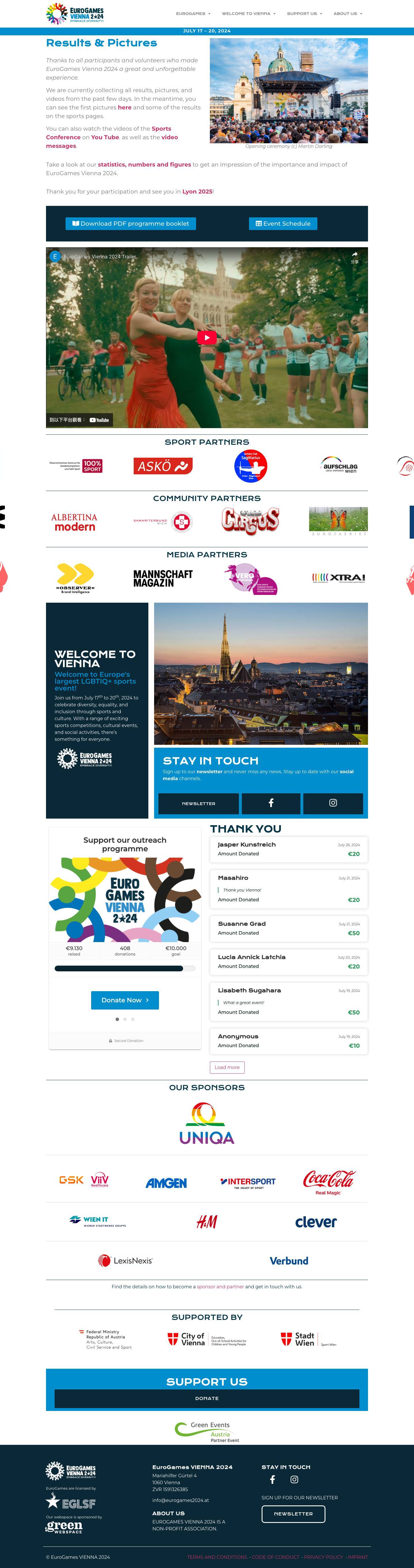EuroGames Vienna 2024 - Full Screenshot