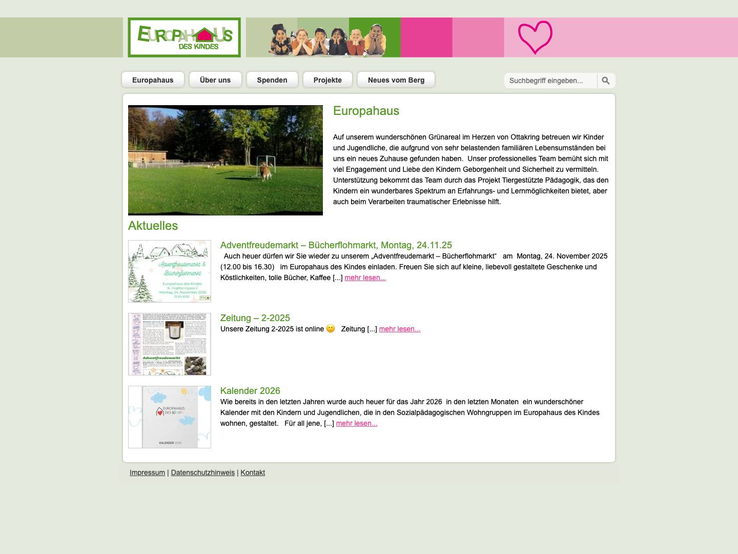 Europahaus - Europahaus des Kindes Europahaus des Kindes - Full Screenshot