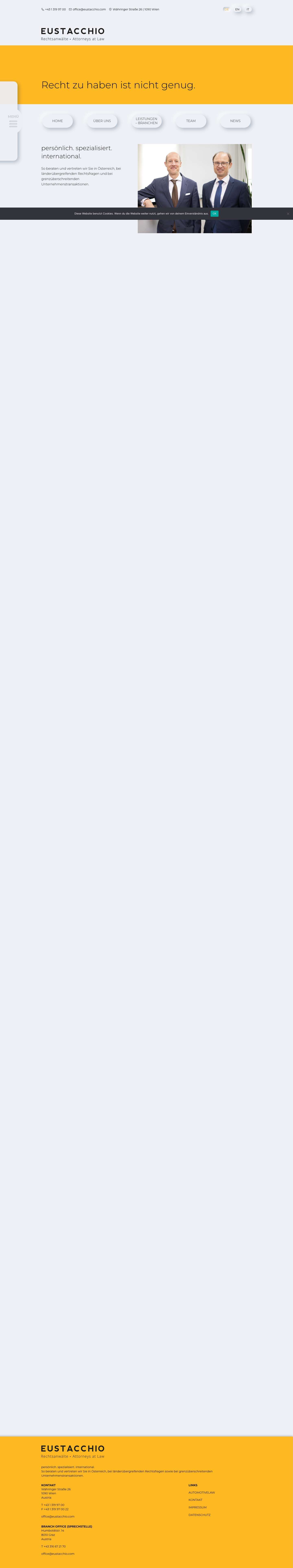 Spezialkanzlei EUSTACCHIO Rechtsanwälte - Full Screenshot