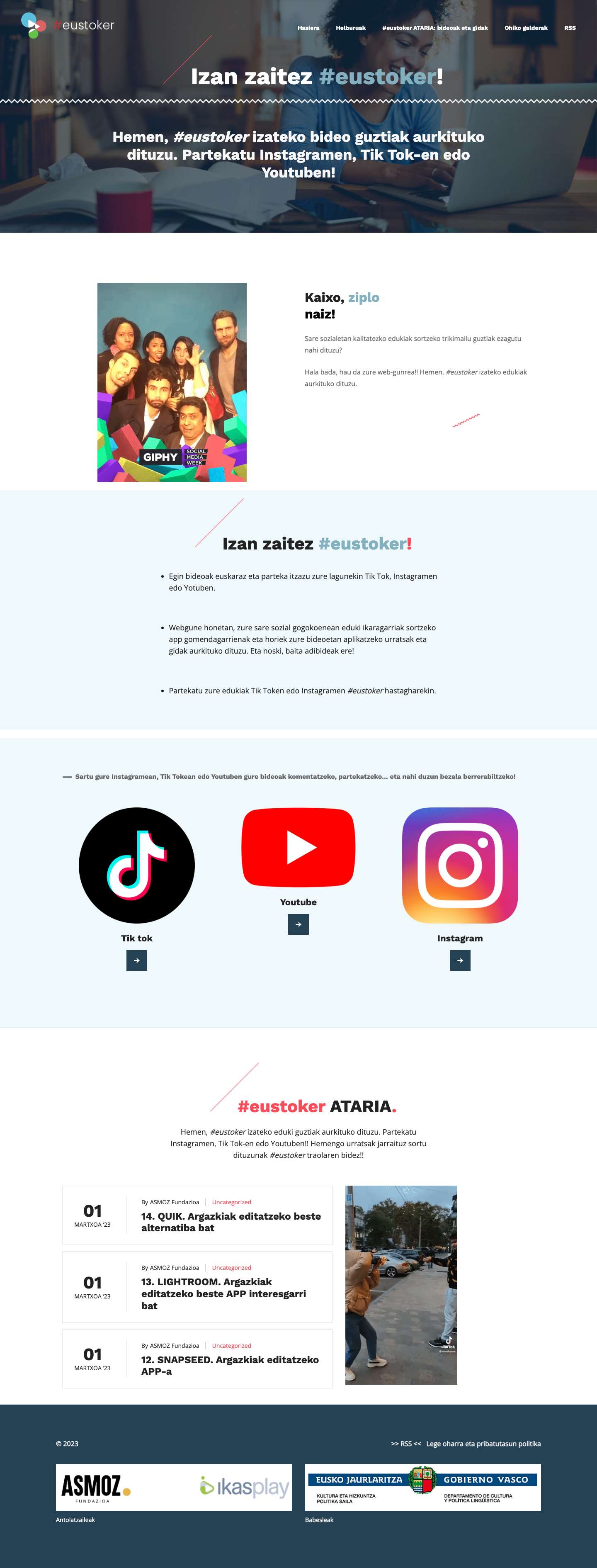 Eustoker – Izan zaitez #eustoker! - Full Screenshot