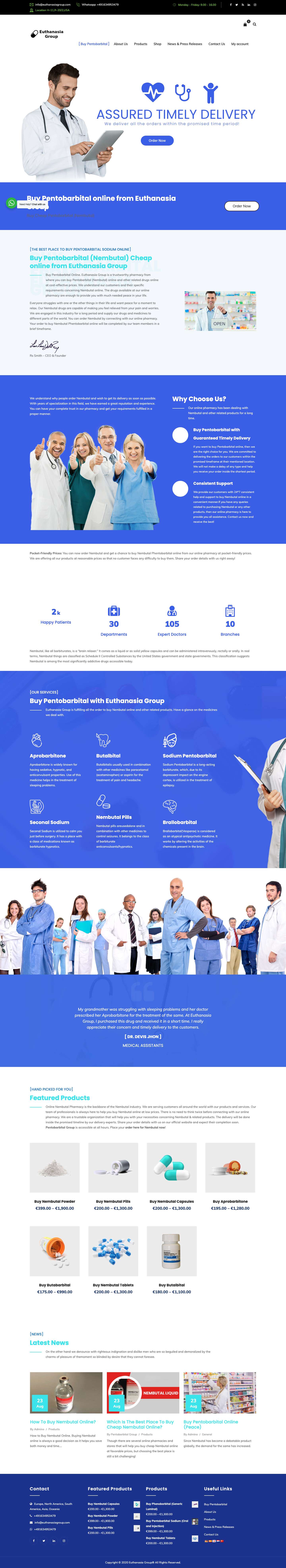 Buy Pentobarbital - Euthanasia Group - Full Screenshot