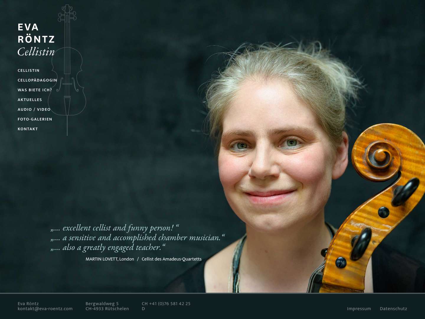 EVA RÖNTZ Cellistin - Full Screenshot