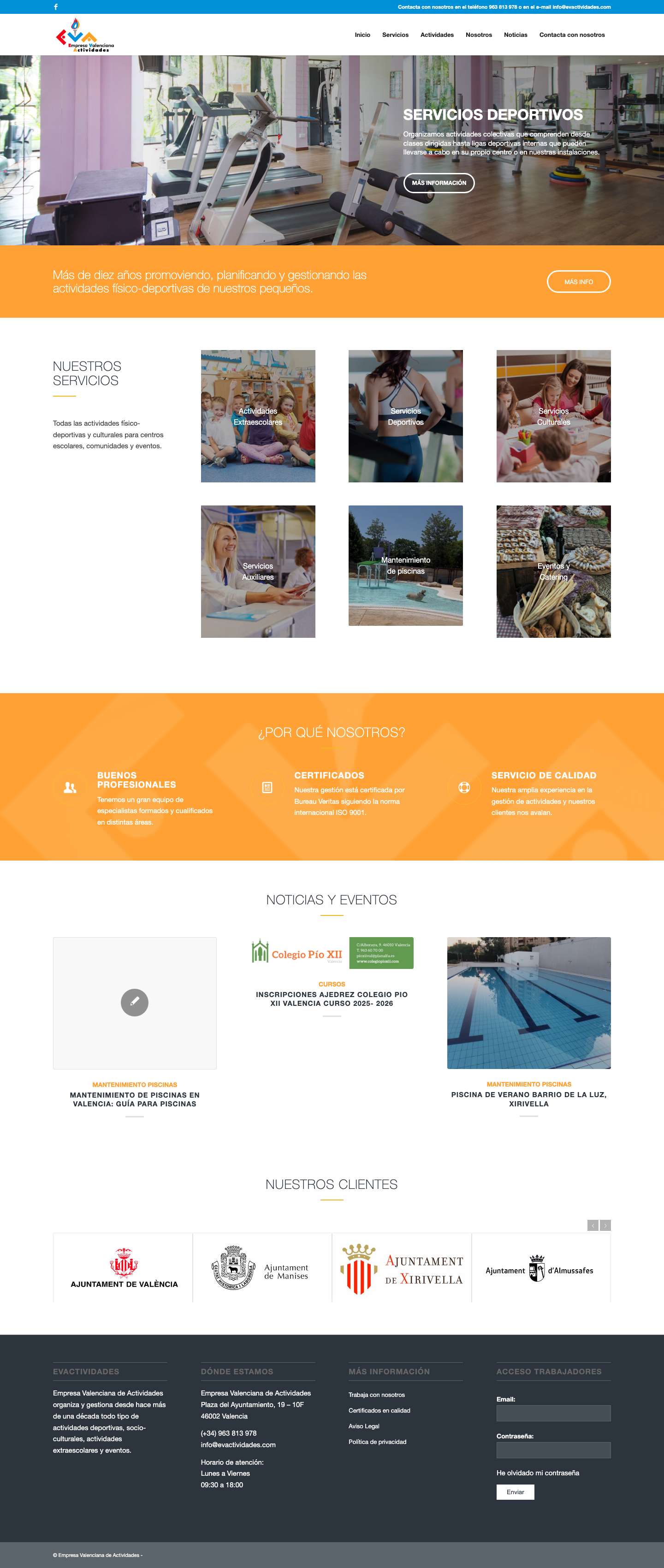 Empresa Valenciana de Actividades - Actividades Extraescolares ValenciaAnteriorPosteriorAnteriorPosteriorAnteriorPosteriorDesplazarse hacia arriba - Full Screenshot