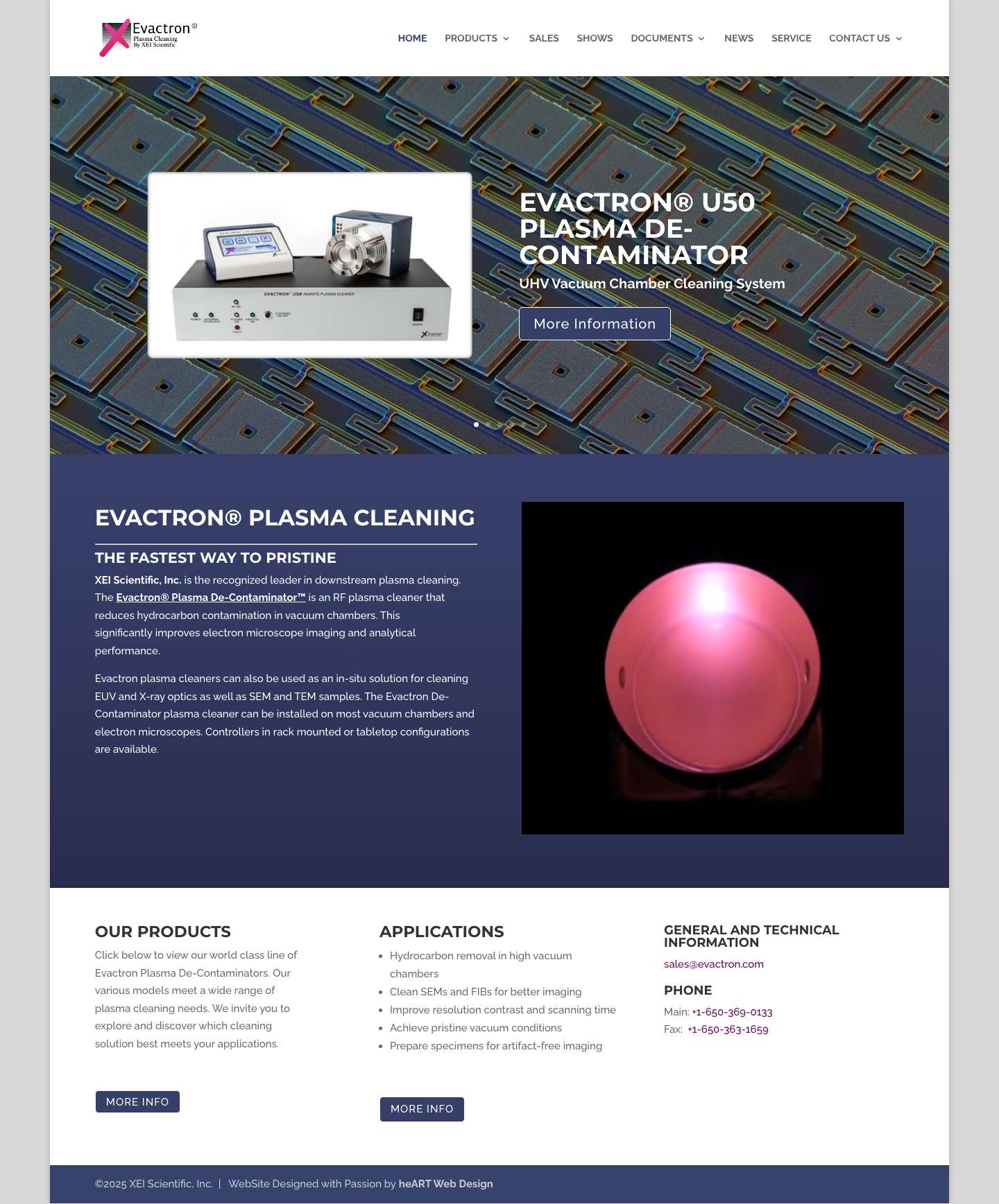 Evactron® plasma cleaning - Plasma Cleaning by XEI Scientific - Full Screenshot