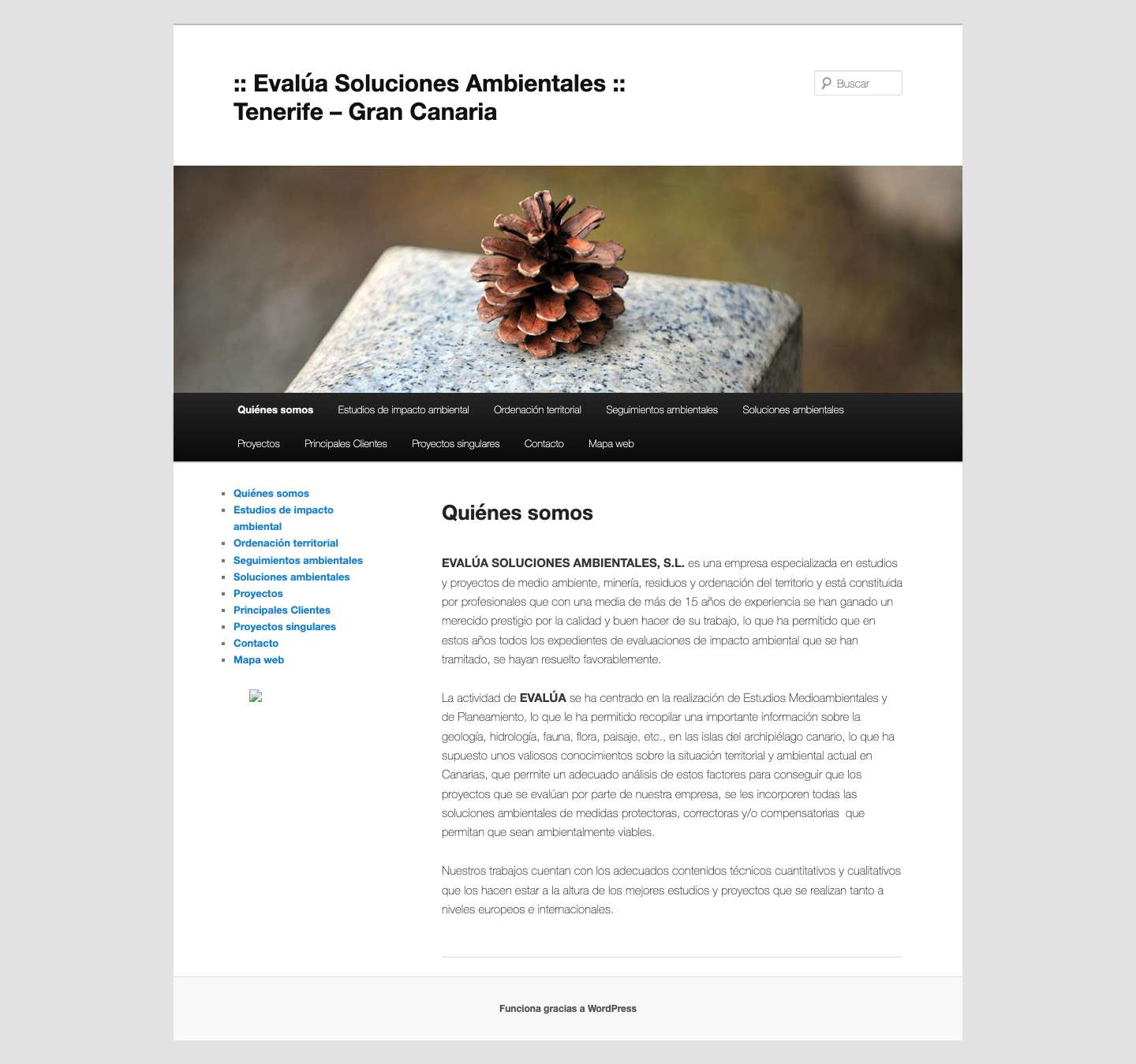 :: Evalúa Soluciones Ambientales :: Tenerife – Gran Canaria - Full Screenshot