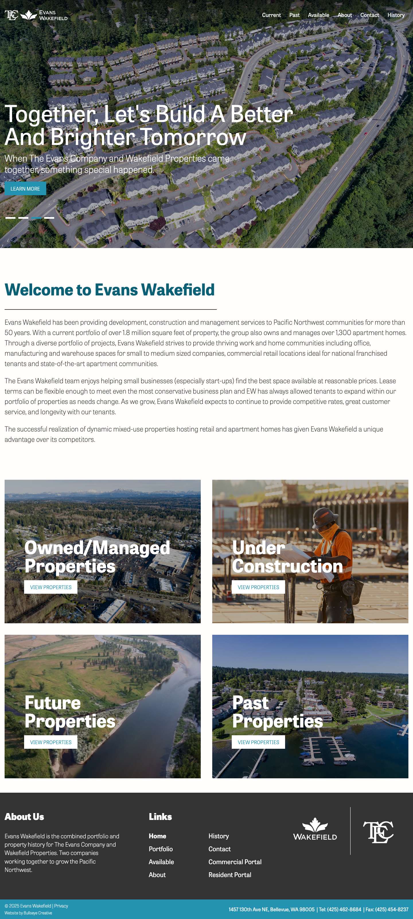 Home - Evans Wakefield - Full Screenshot