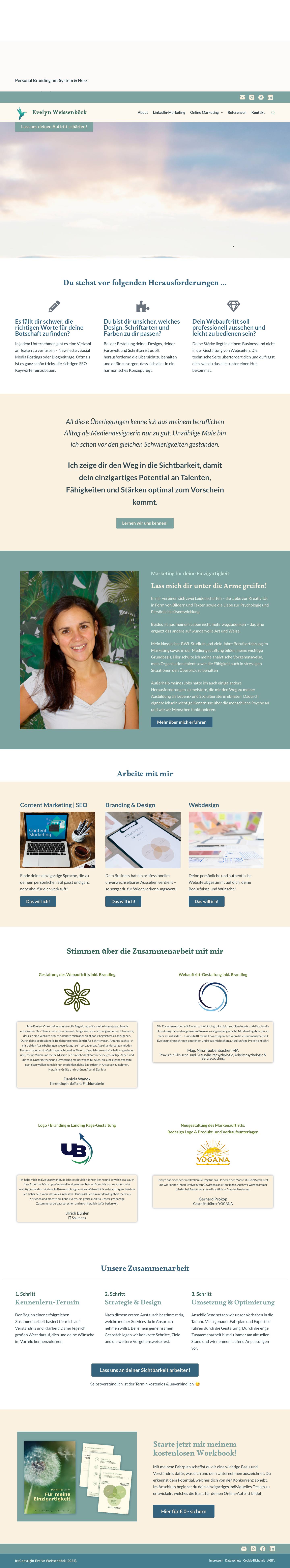 Content Marketing, Branding & Webdesign für mehr Sichtbarkeit - Full Screenshot