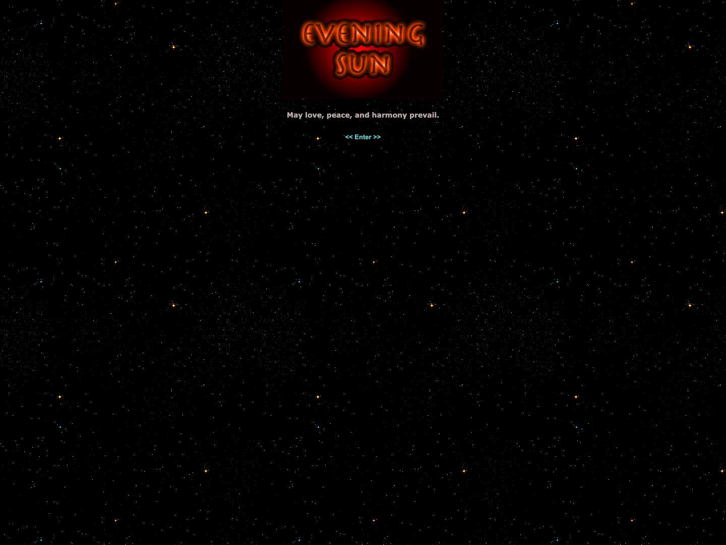 Evening Sun - The Web Site of Merlin Emrys and Diana Lightmoon - Full Screenshot