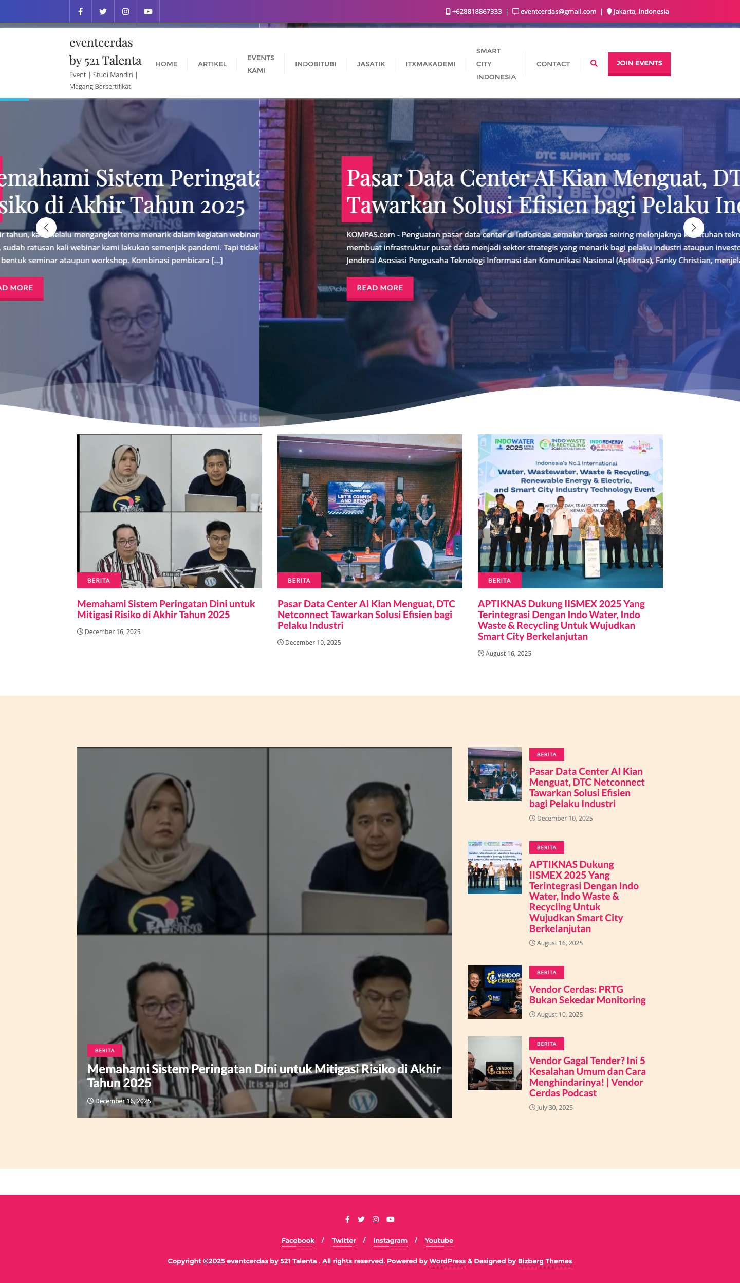 eventcerdas by 521 Talenta – Event | Studi Mandiri | Magang Bersertifikat - Full Screenshot